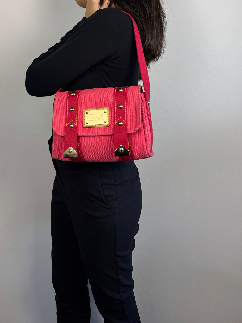 Louis Vuitton Pink Antigua Sac Rabat