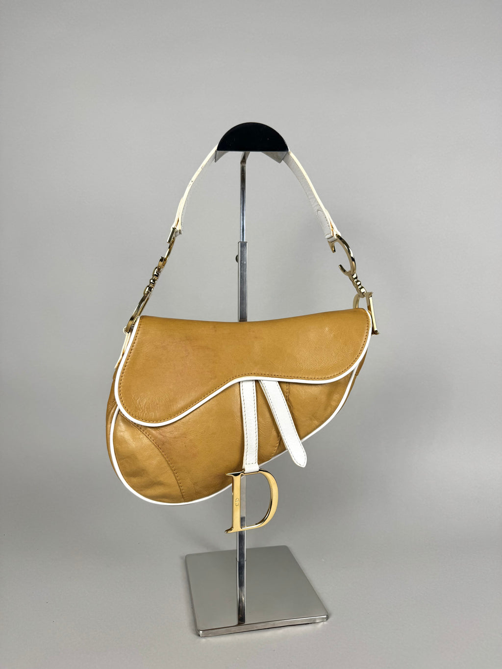Christian Dior Saddle Brown & White SS06