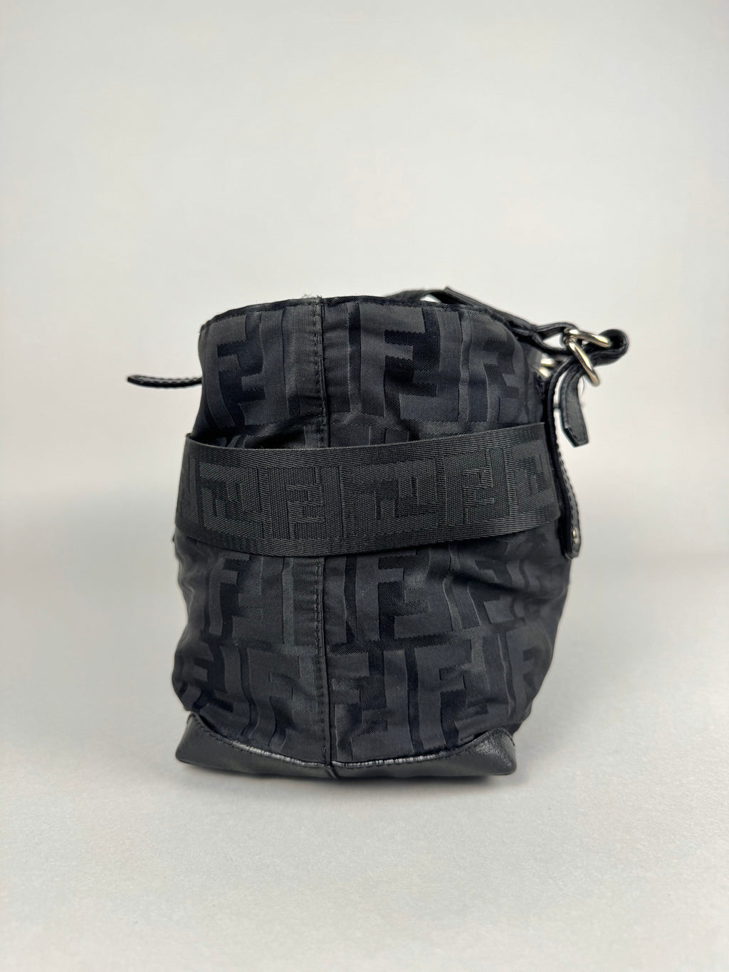 Fendi Monogram Zucca Zip Code Shoulder