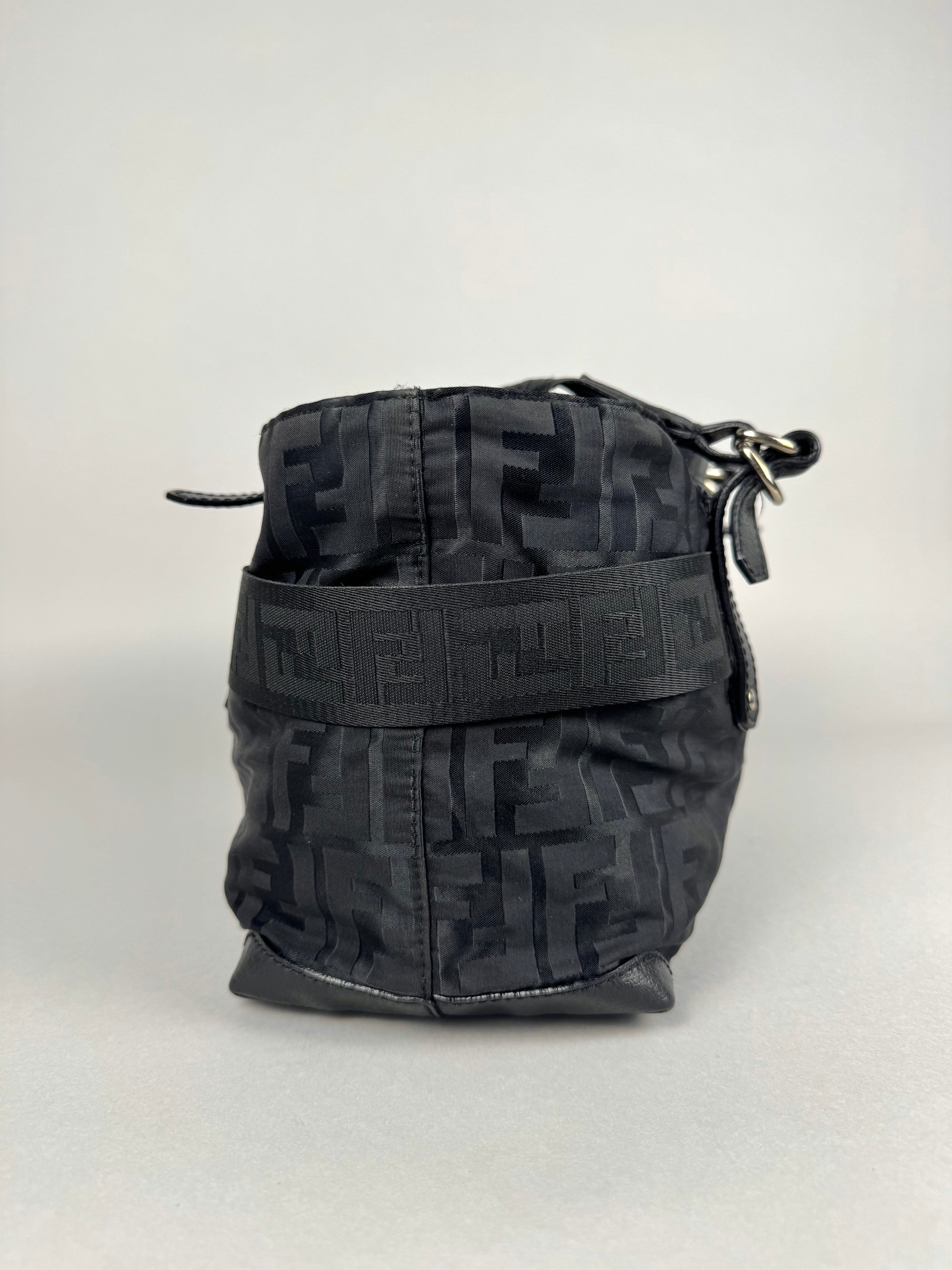 Fendi Monogram Zucca Zip Code Shoulder