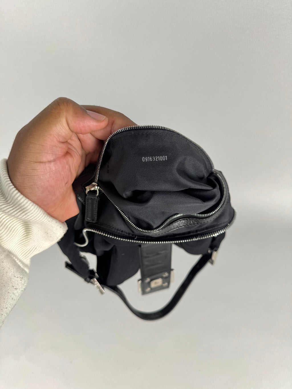 Fendi Half Moon Croissant Black