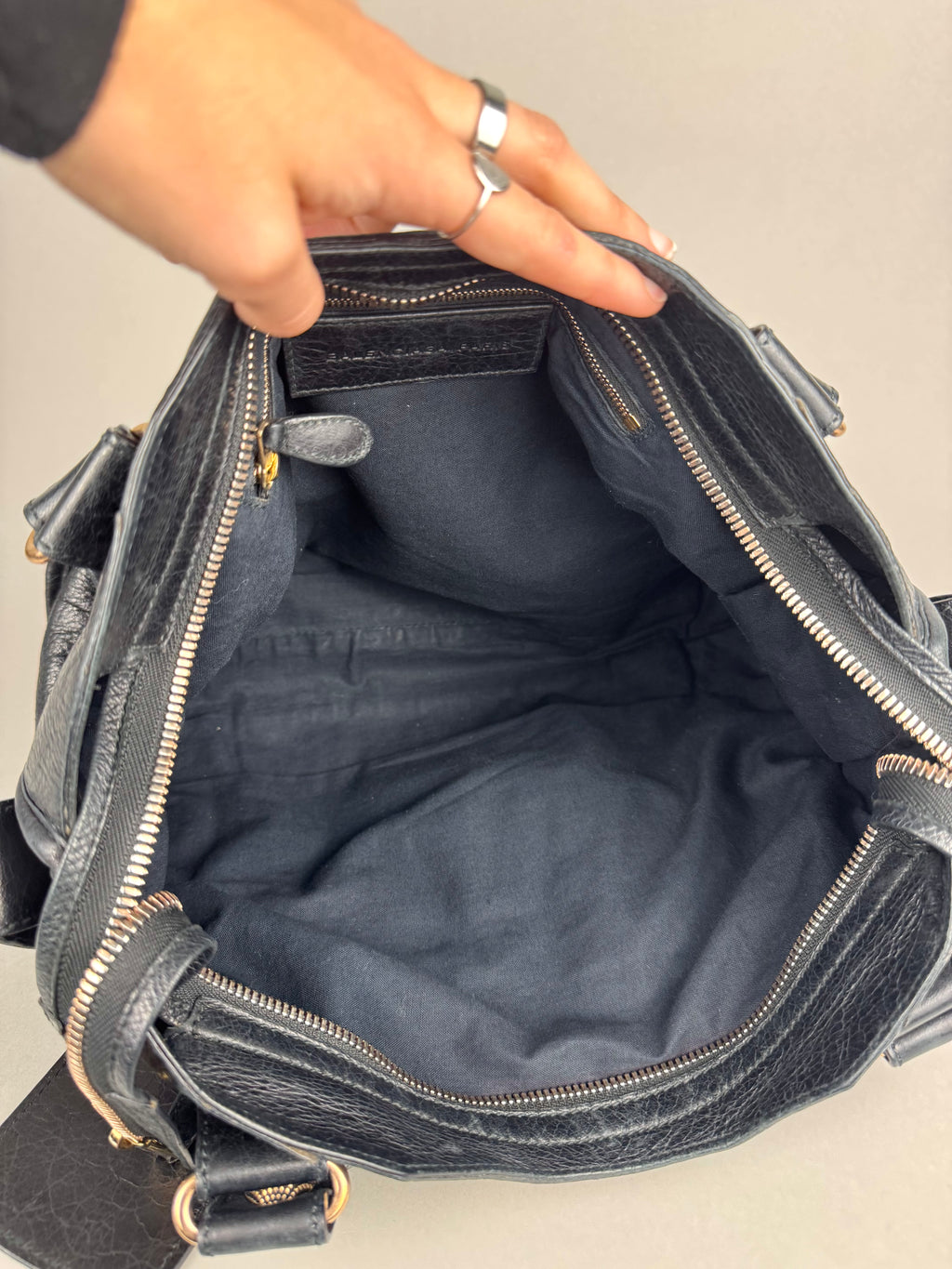Balenciaga City Black Leather