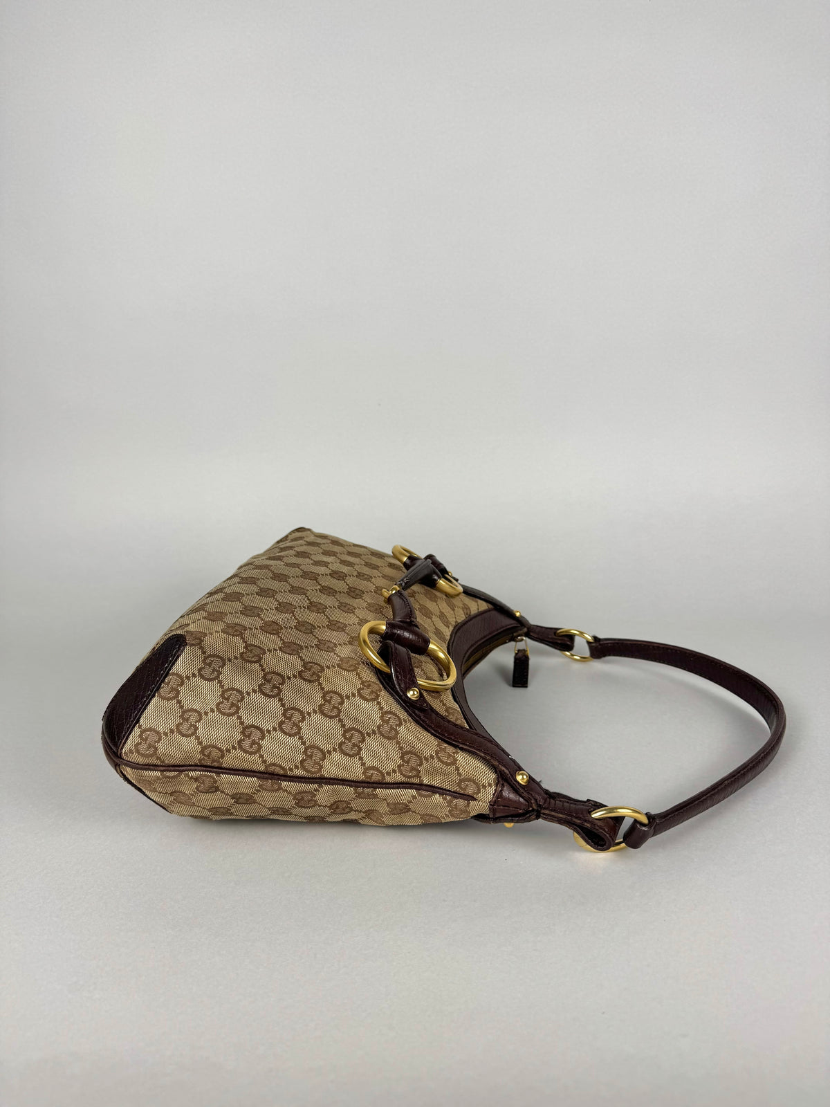 Gucci Monogram Horsebit Shoulder