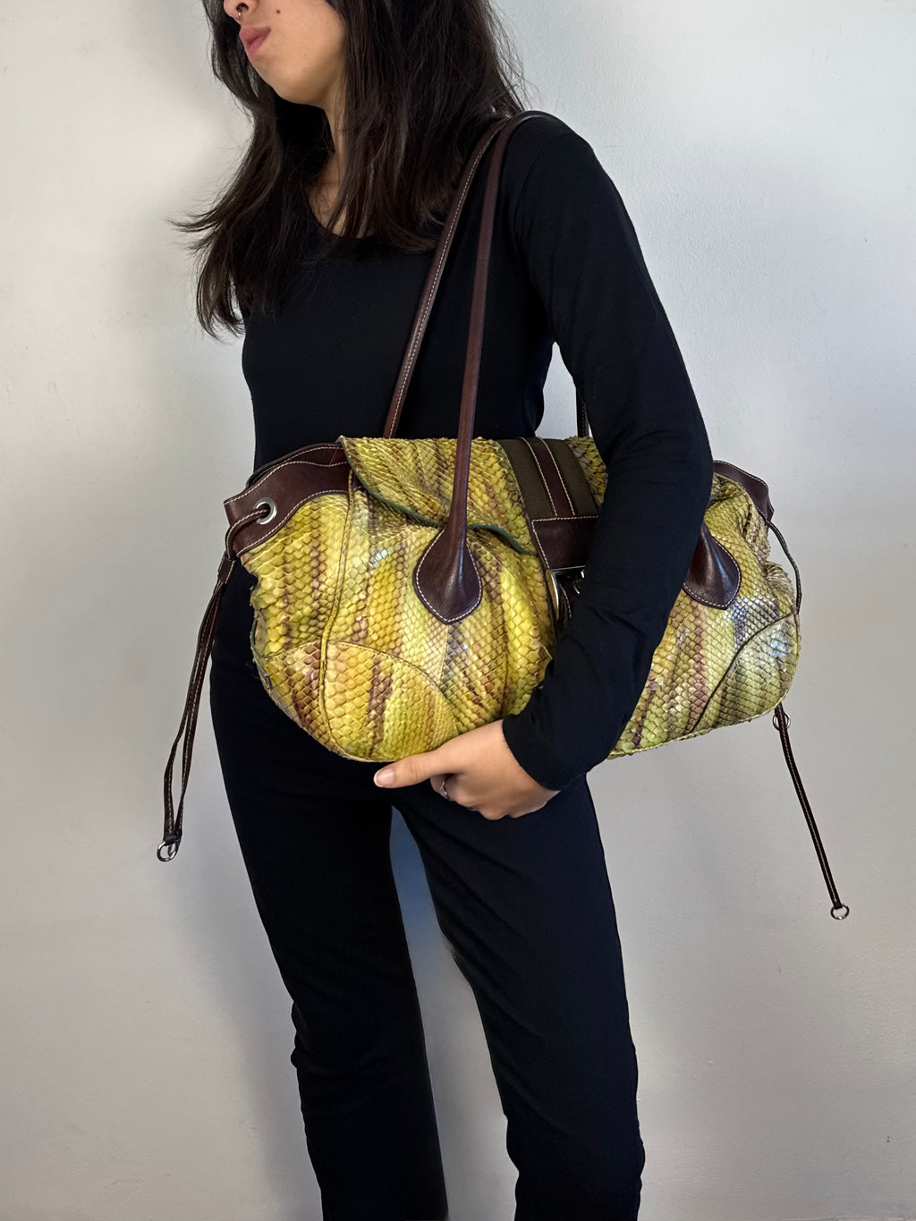Prada Python Leather Shoulder