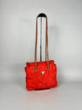 Prada Quilted Chain Nylon Red