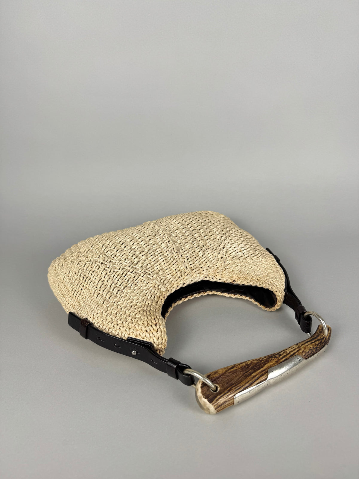 Yves Saint Laurent Mombasa Raffia Beige Tom Ford SS02