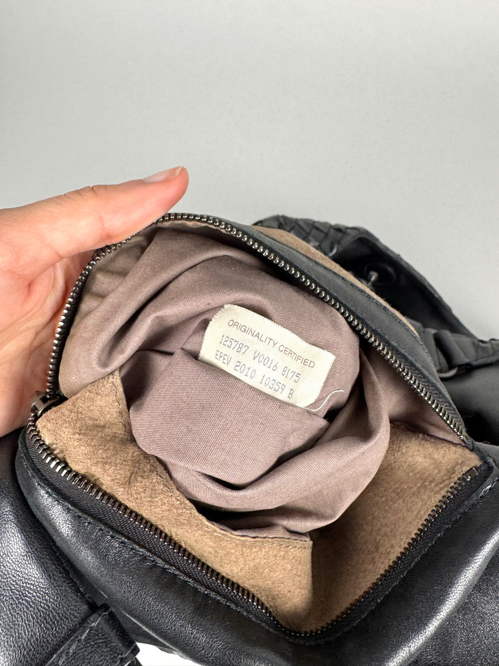 Bottega Veneta Campana Intrecciato Hobo Black