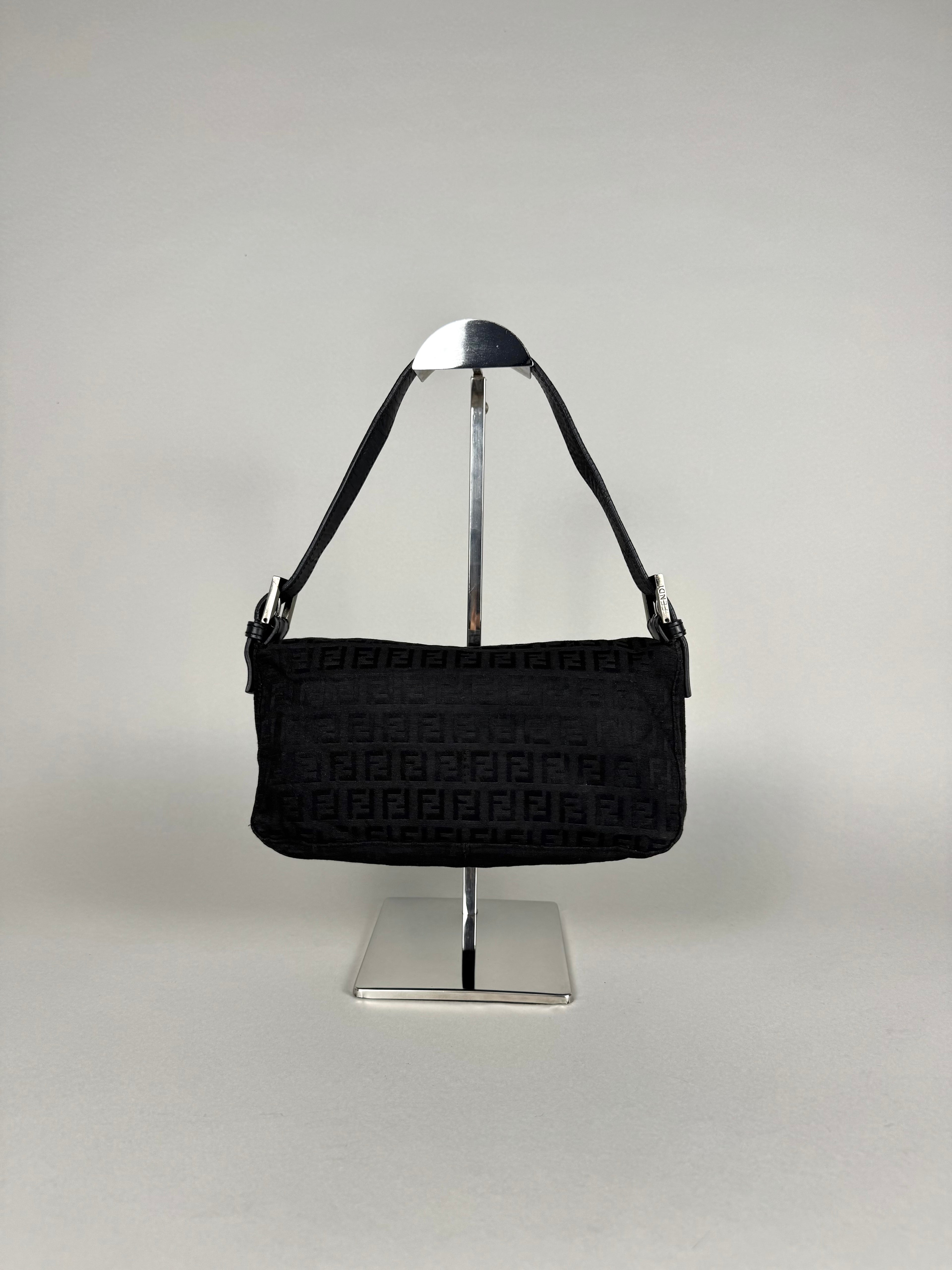 Fendi Baguette Monogram Black