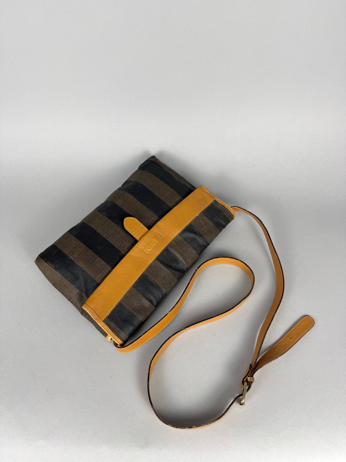 Fendi Pequim Stripe Envelope Crossbody