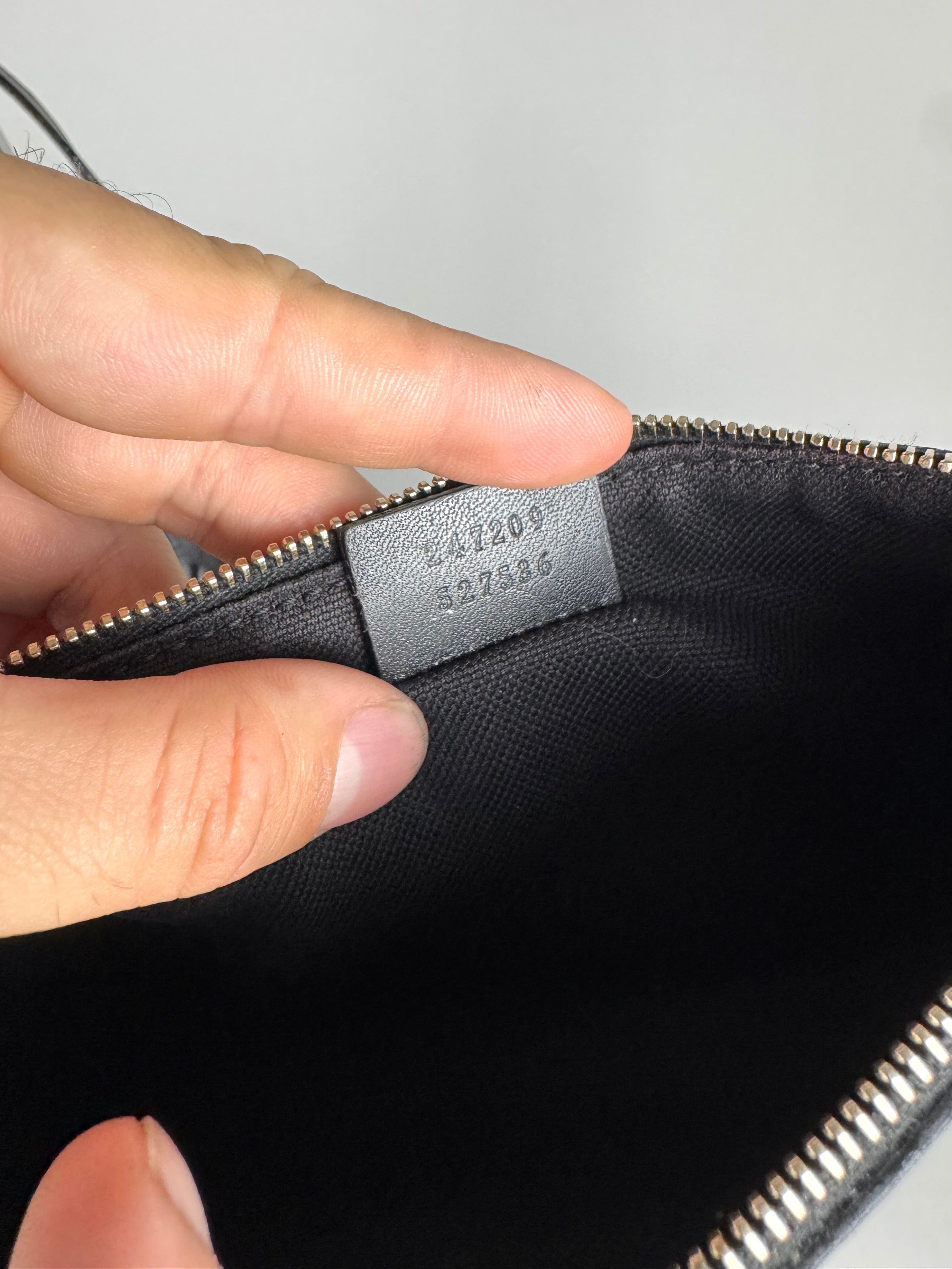 Gucci Monogram Black Tote with Pouch