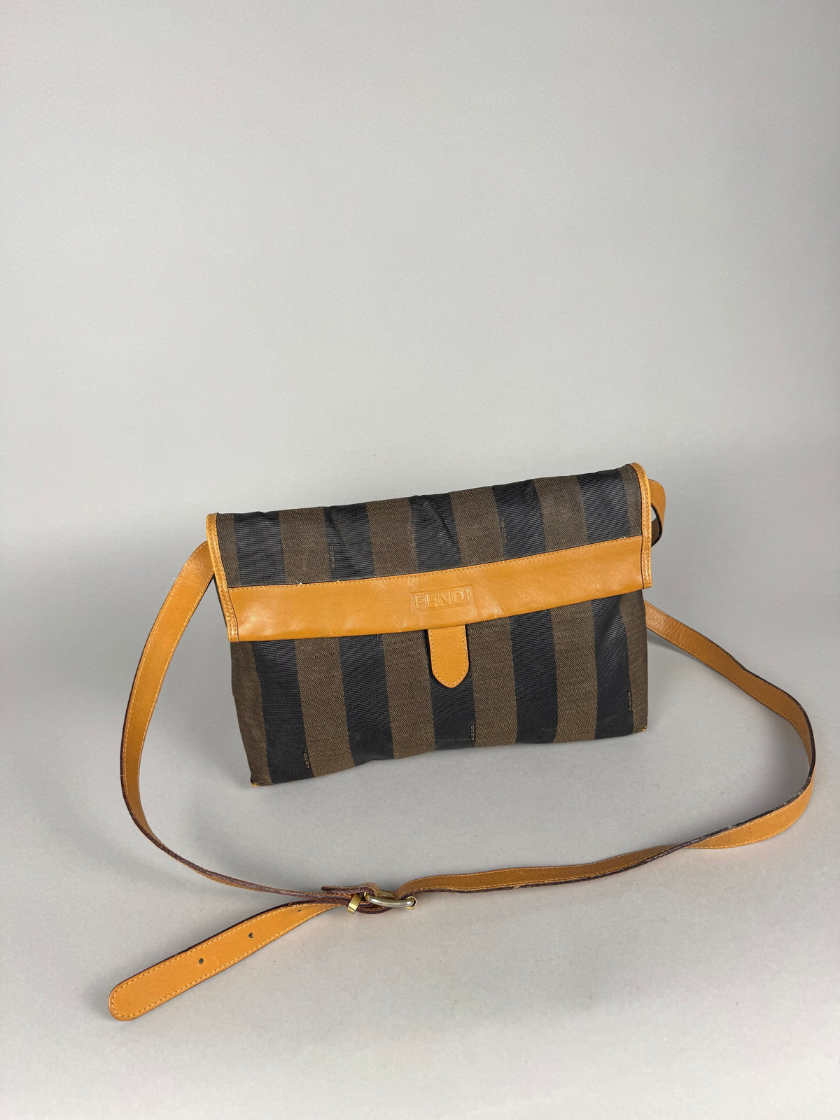 Fendi Pequim Stripe Envelope Crossbody