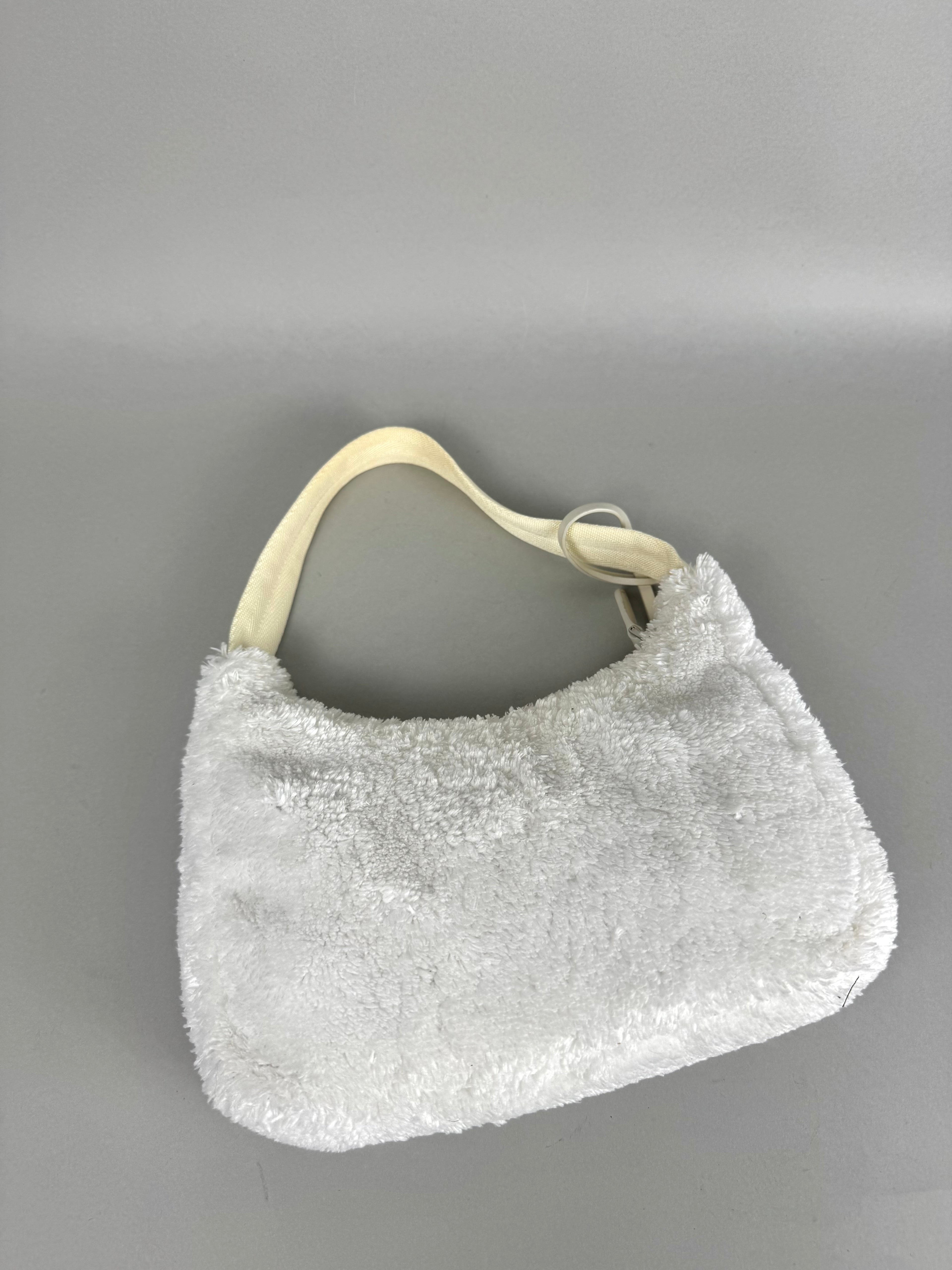 Prada Re Edition Nylon Fur White