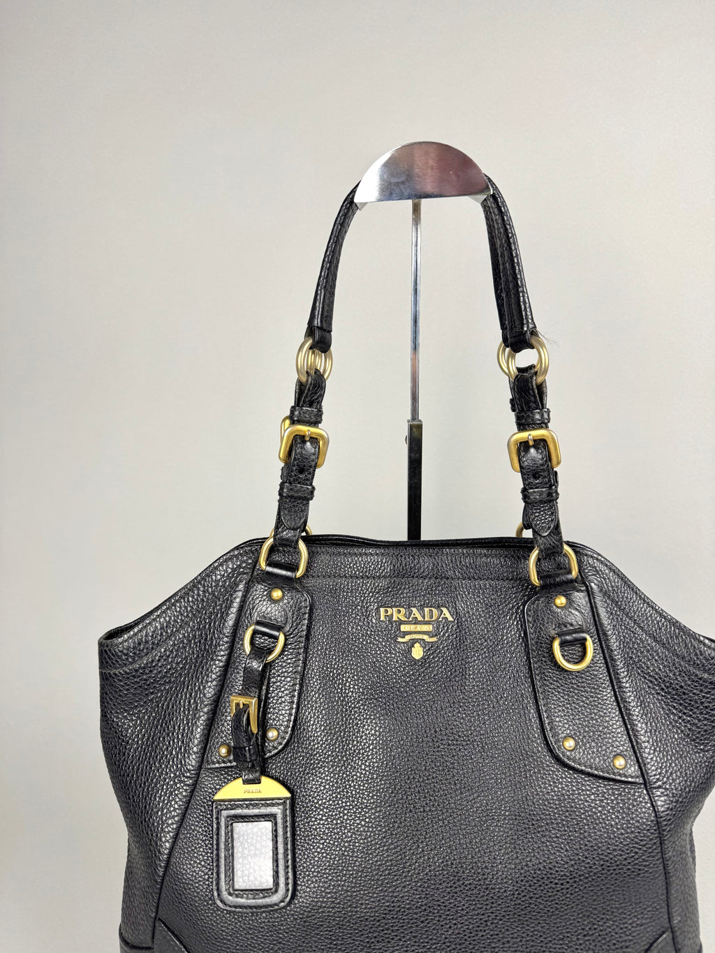 Prada Vitello Daino Leather Black