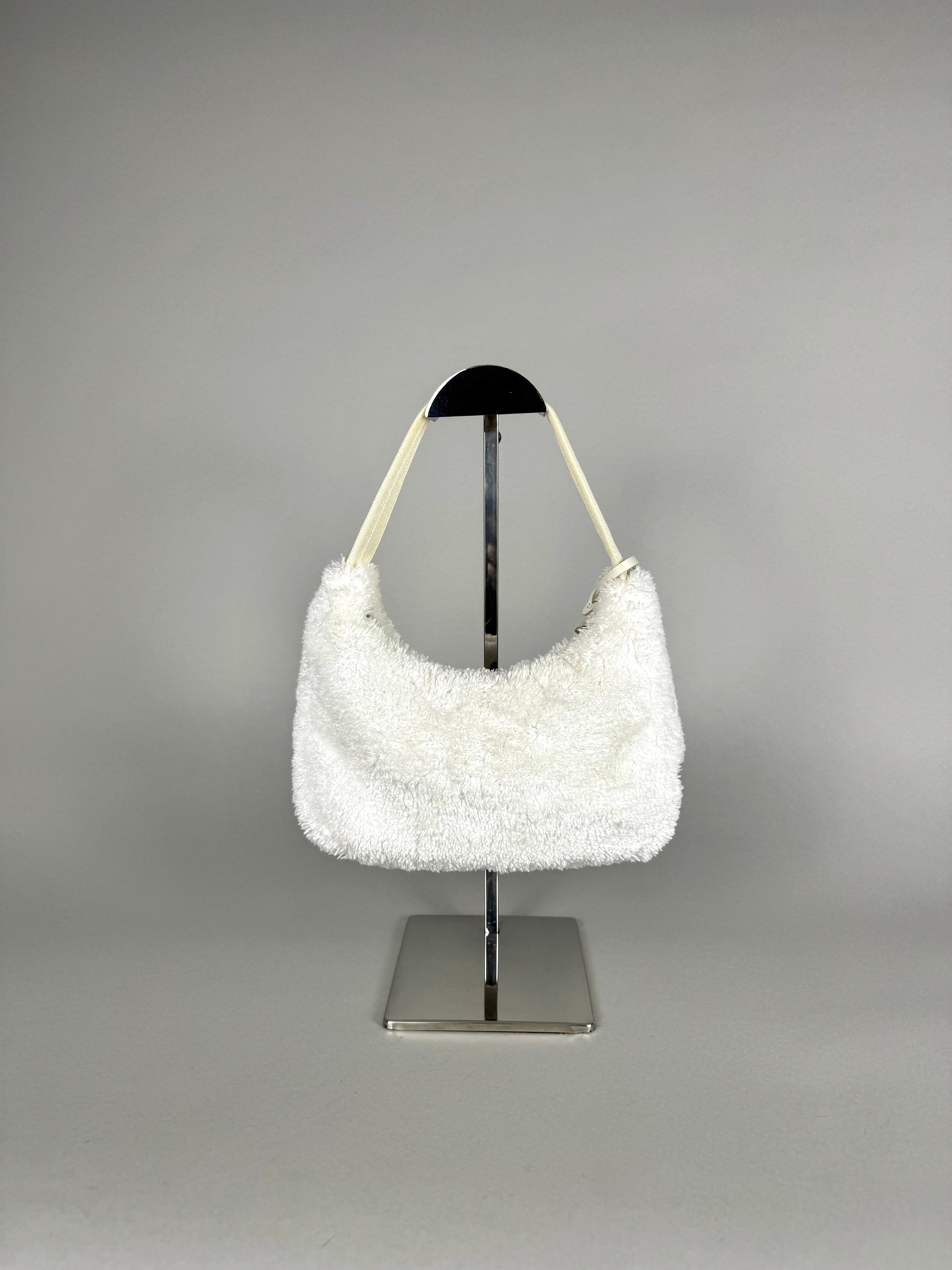 Prada Re Edition Nylon Fur White