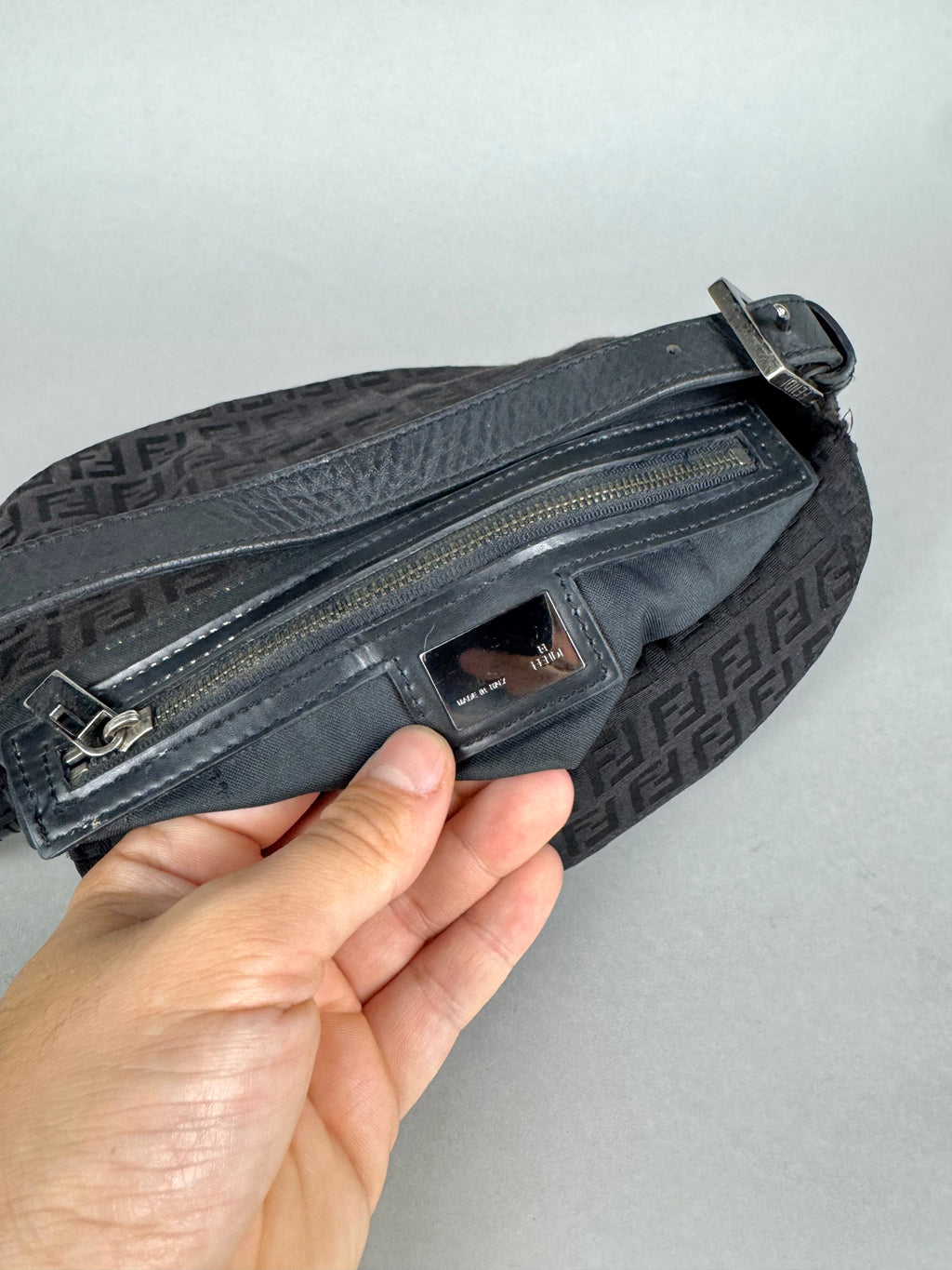 Fendi Baguette Monogram Black