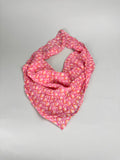 Christian Dior Vintage Pink Oblique Monogram Chiffon Silk Scarf