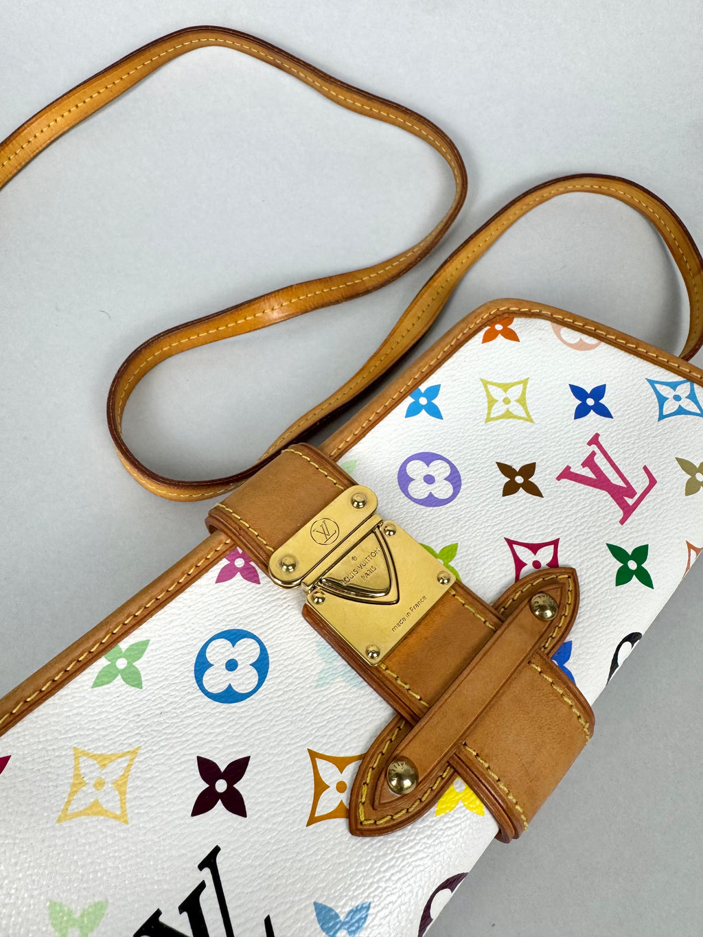 Louis Vuitton Shirley Monogram Multicolor White