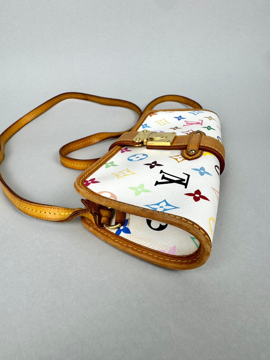 Louis Vuitton Shirley Monogram Multicolor White