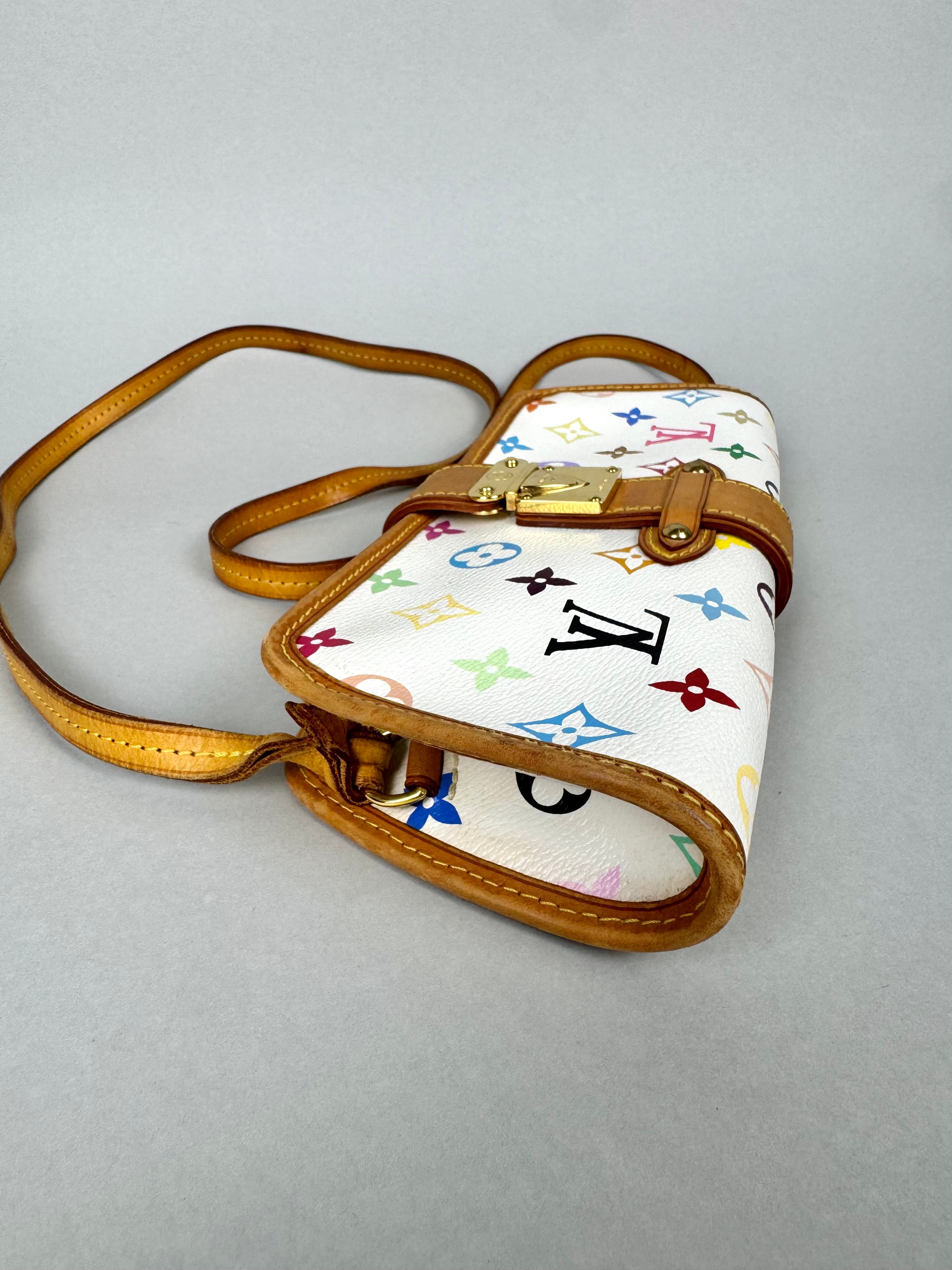 Louis Vuitton Shirley Monogram Multicolor White