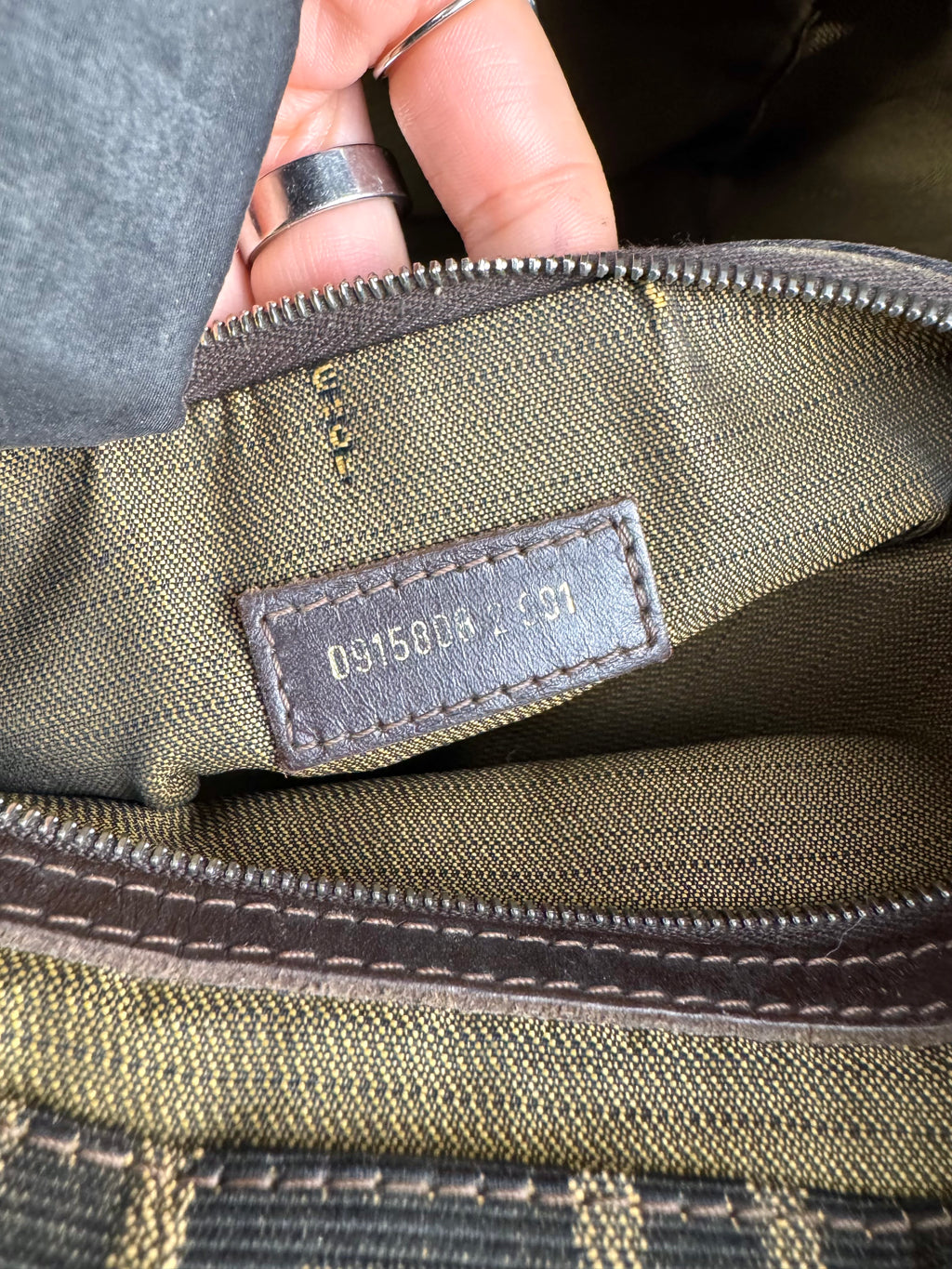 Fendi Monogram Zucca Tote