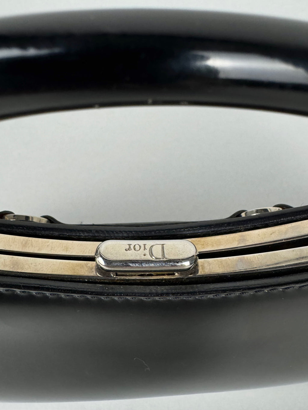 Christian Dior Bondage Black Leather