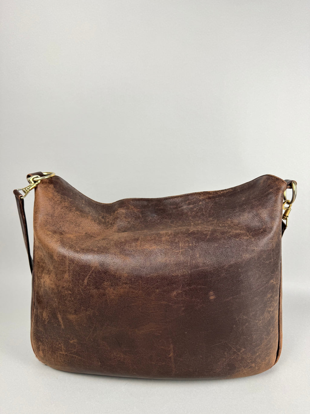 Gucci Toned Brown Leather Large Crossbody