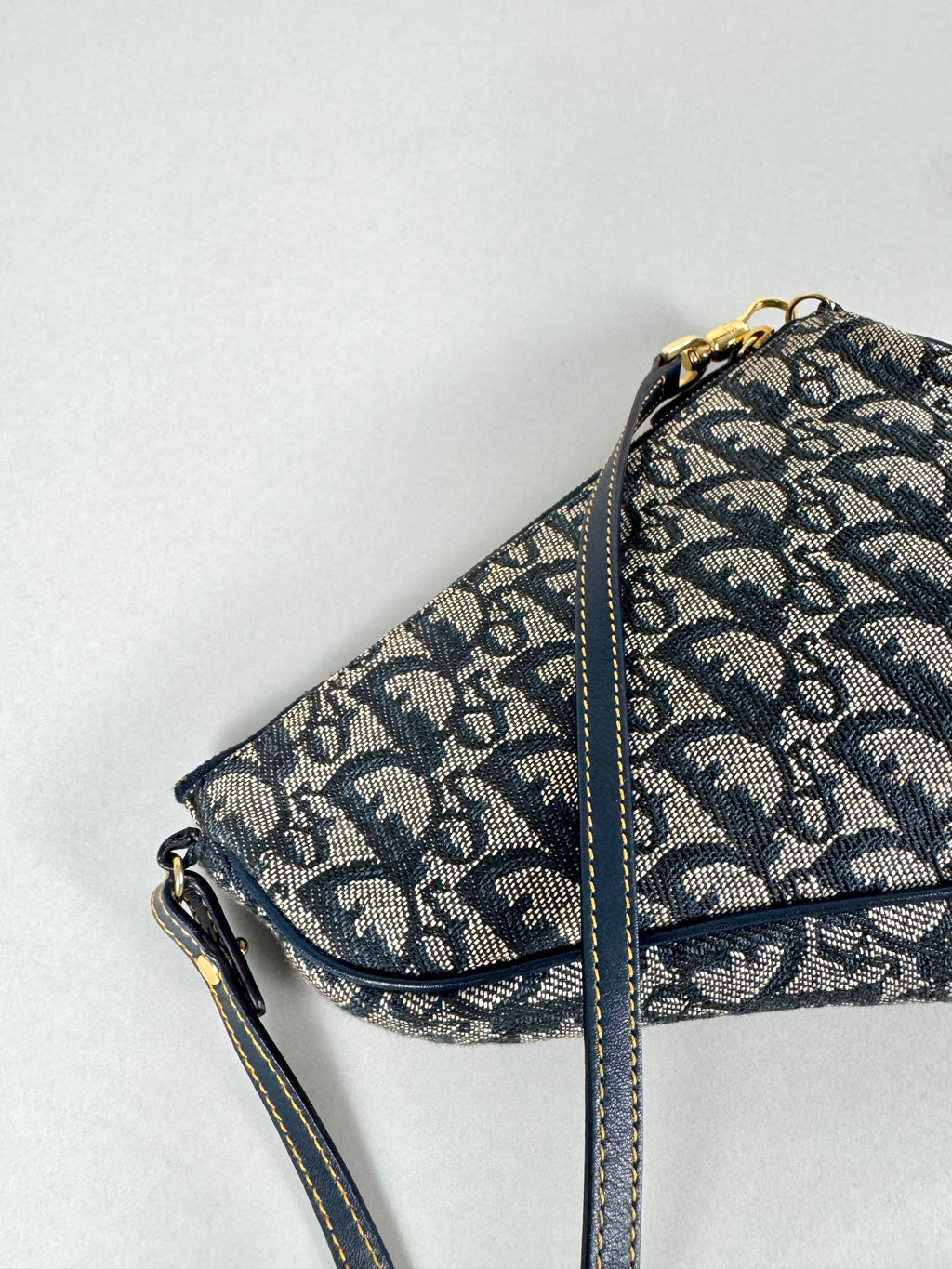 Christian Dior Mini Saddle Monogram Oblique Blue