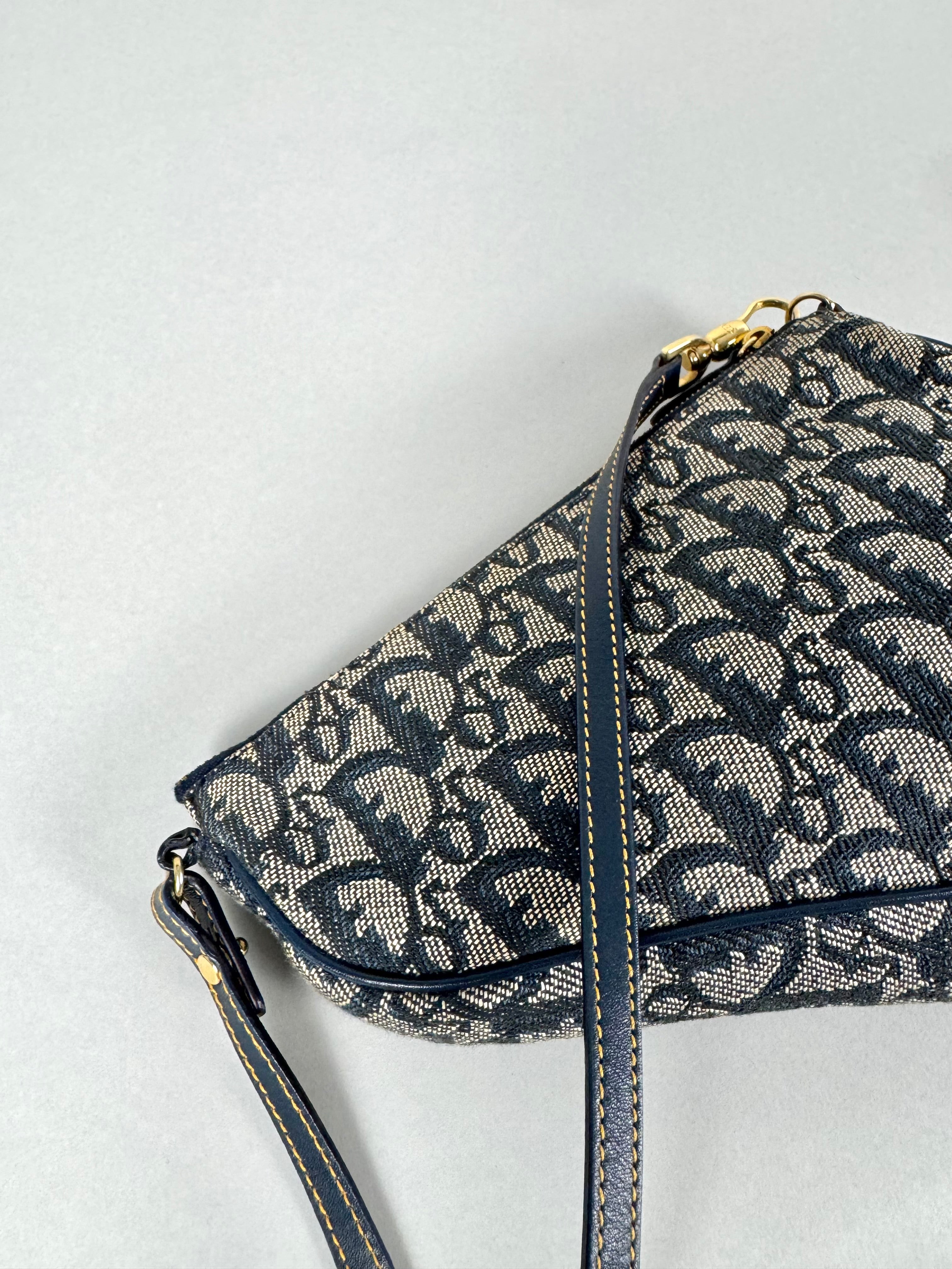 Christian Dior Mini Saddle Monogram Oblique Blue
