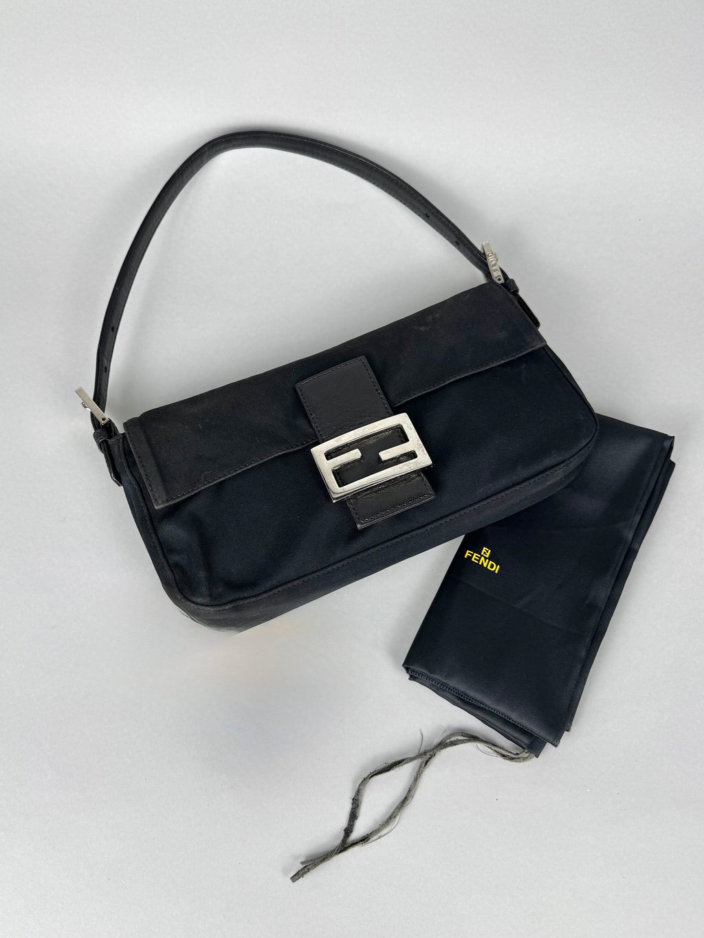 Fendi Baguette Nylon Black