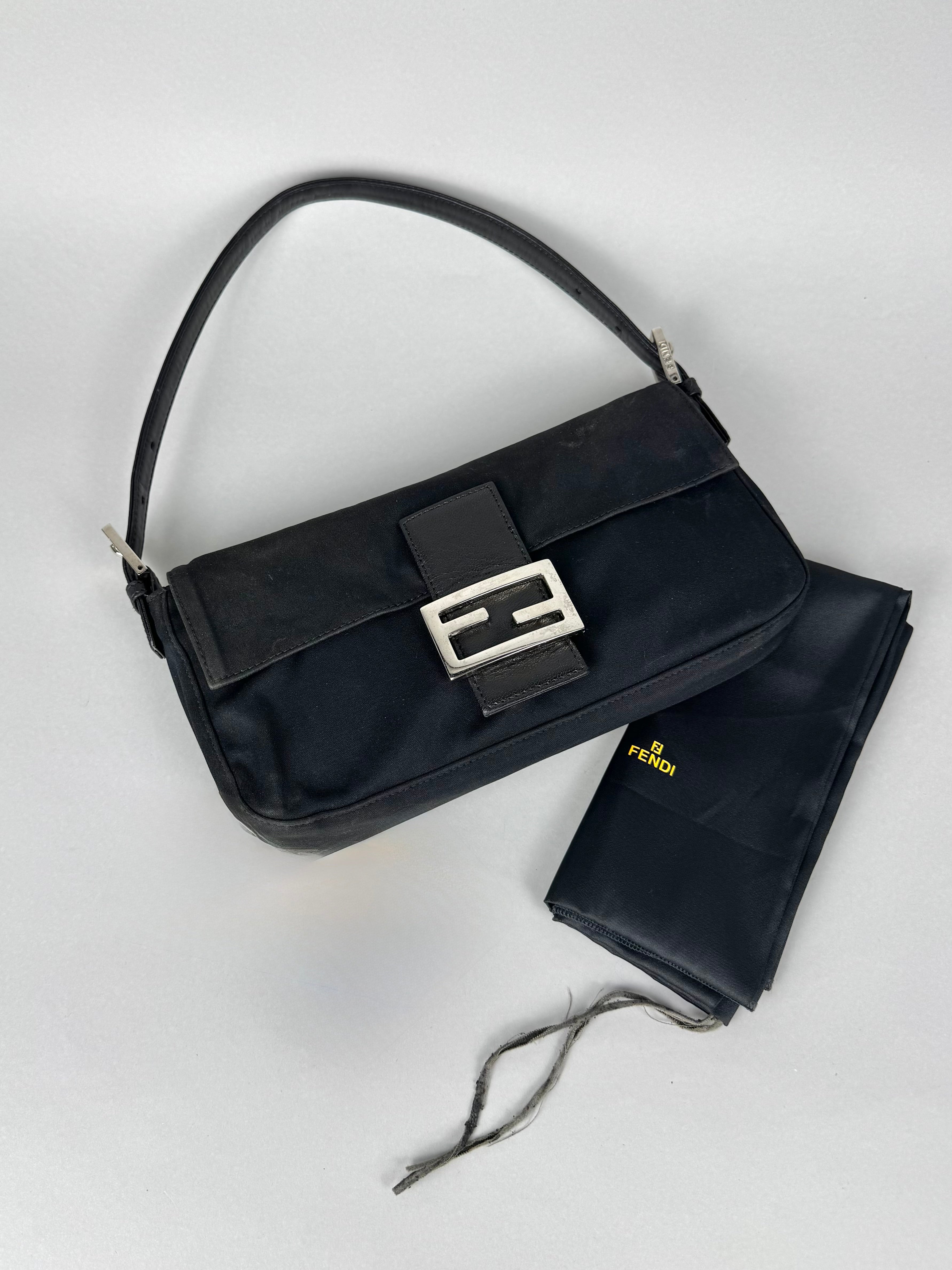 Fendi Baguette Nylon Black