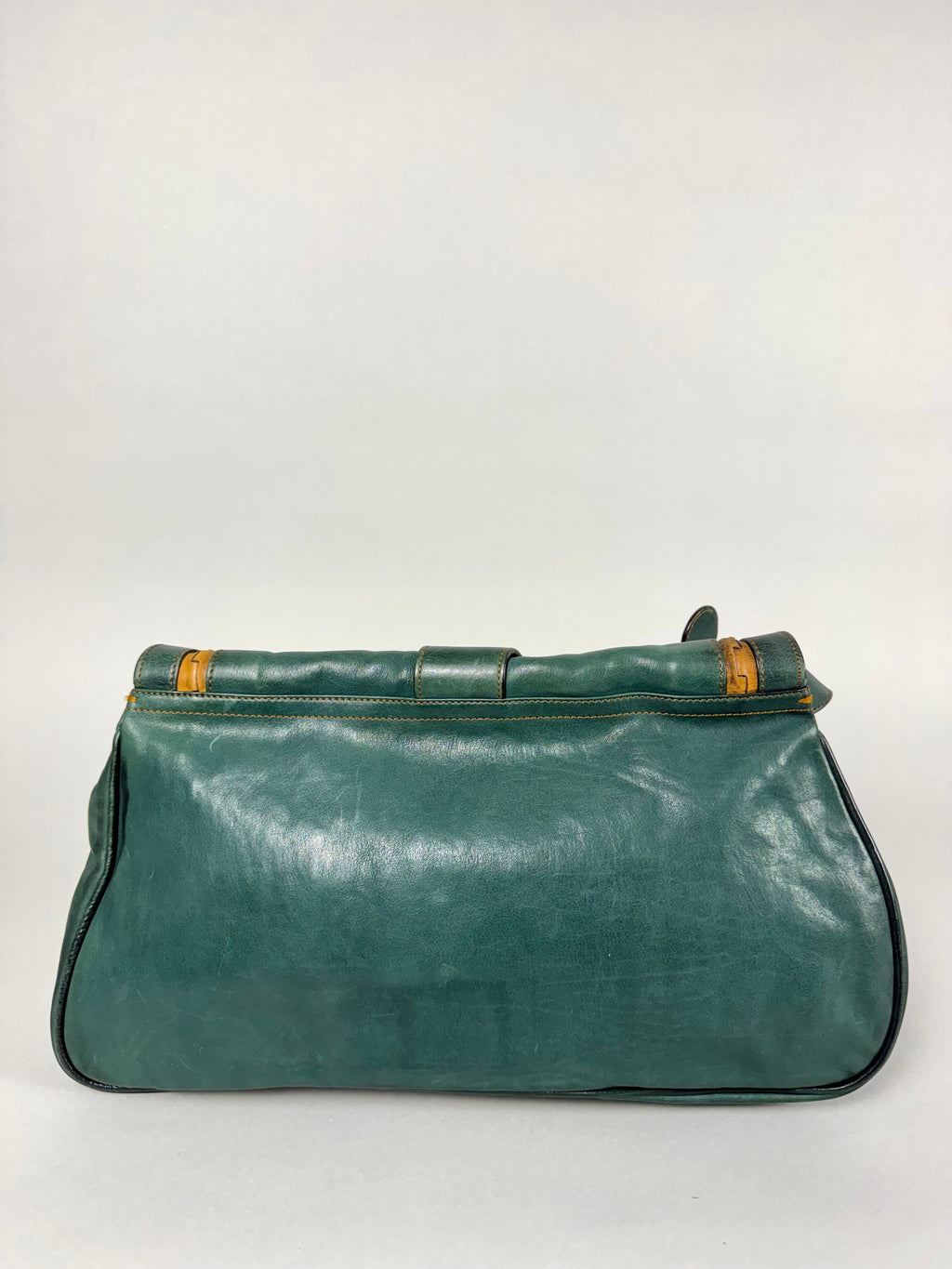 Christian Dior Gaucho Double Leather Green
