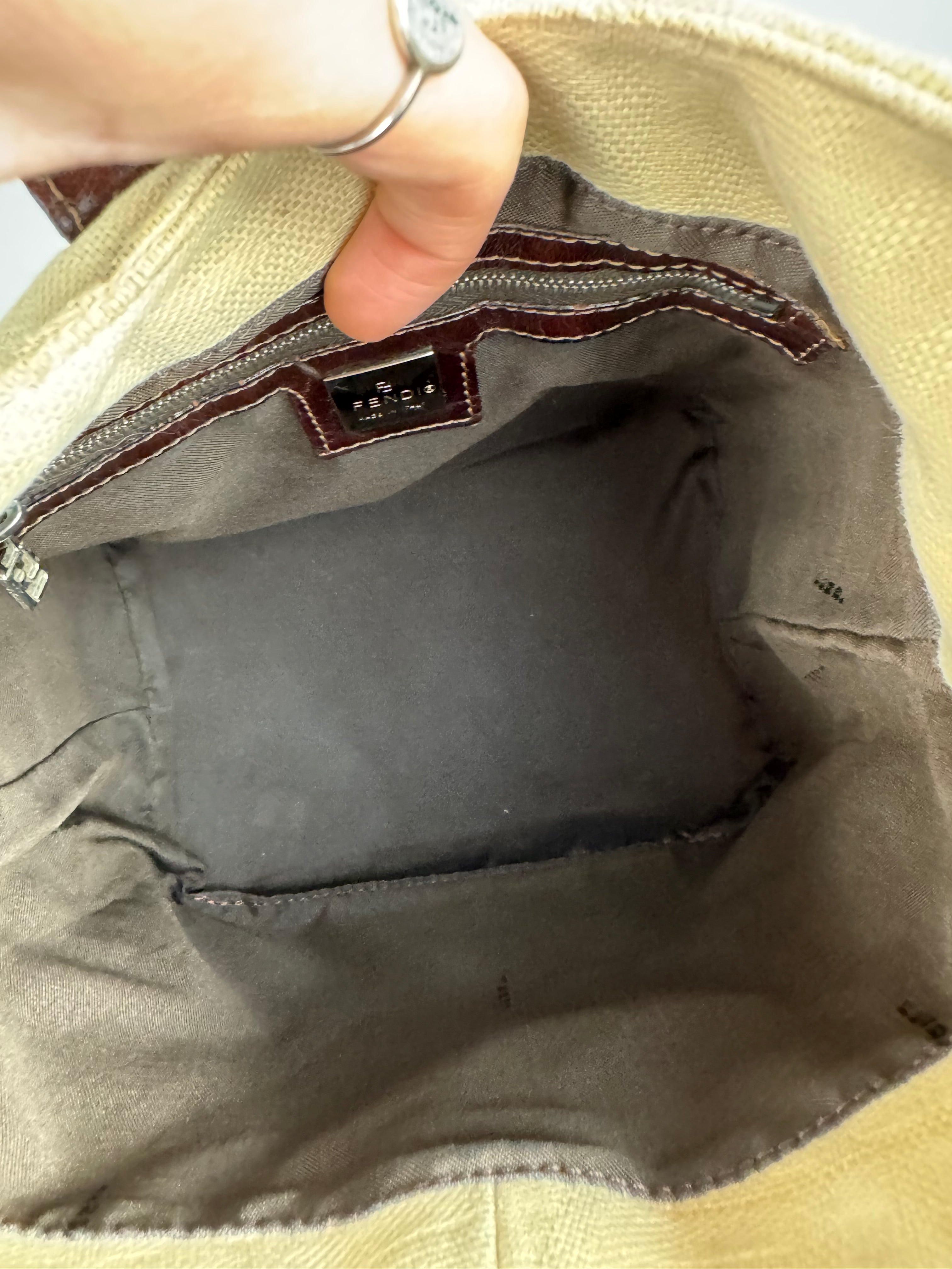 Fendi Monogram Bucket Beige