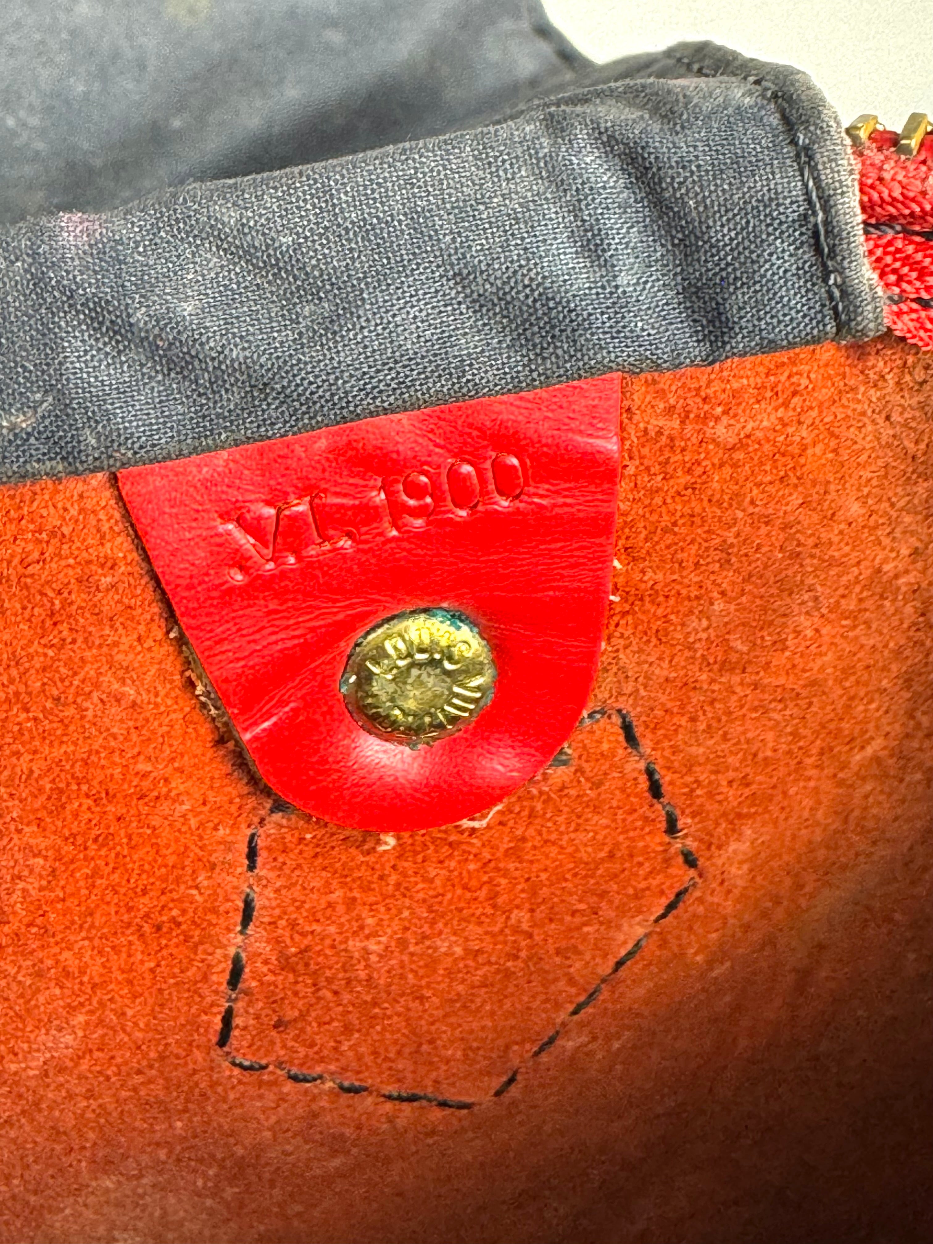 Louis Vuitton Speedy 40 Epi Leather Red