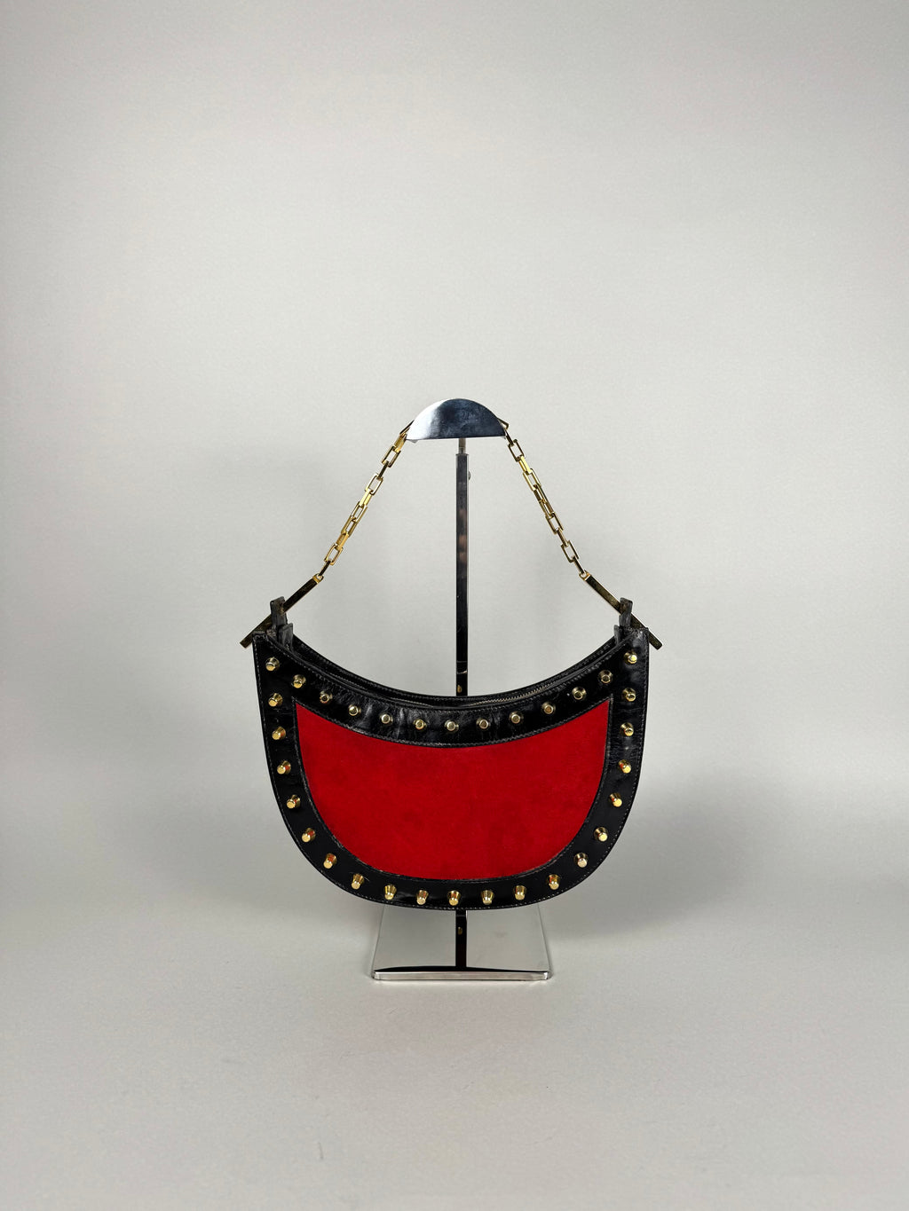 Fendi Studded Leather Red