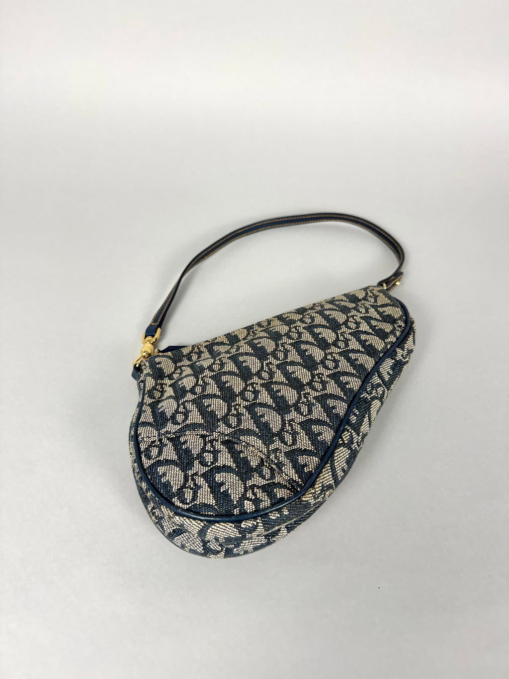 Christian Dior Mini Saddle Monogram Oblique Blue