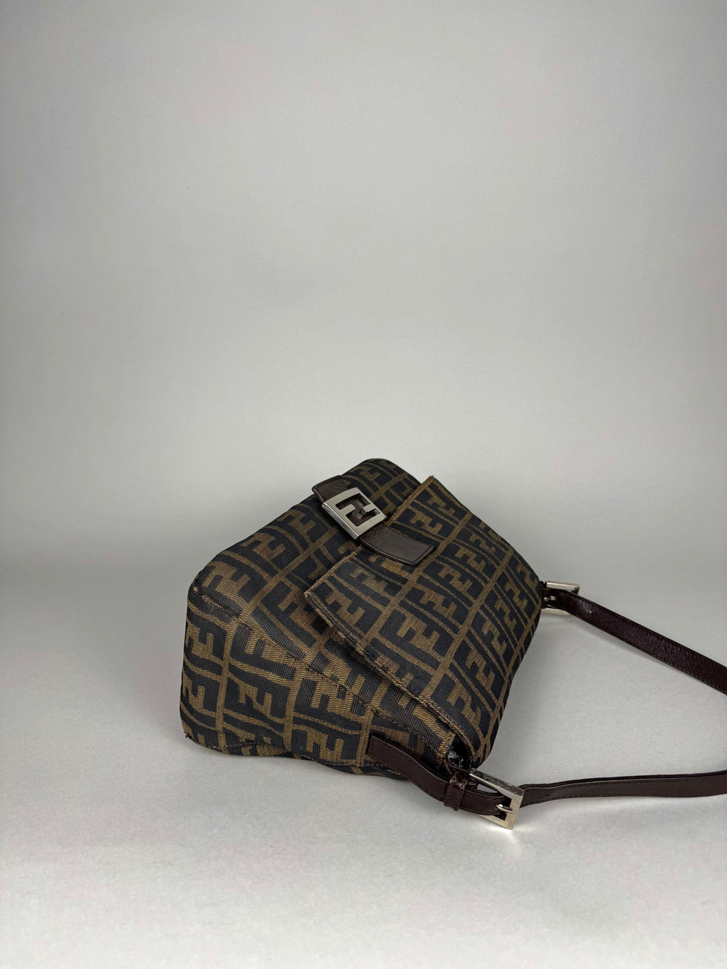 Fendi Monogram Zucca Mamma Baguette