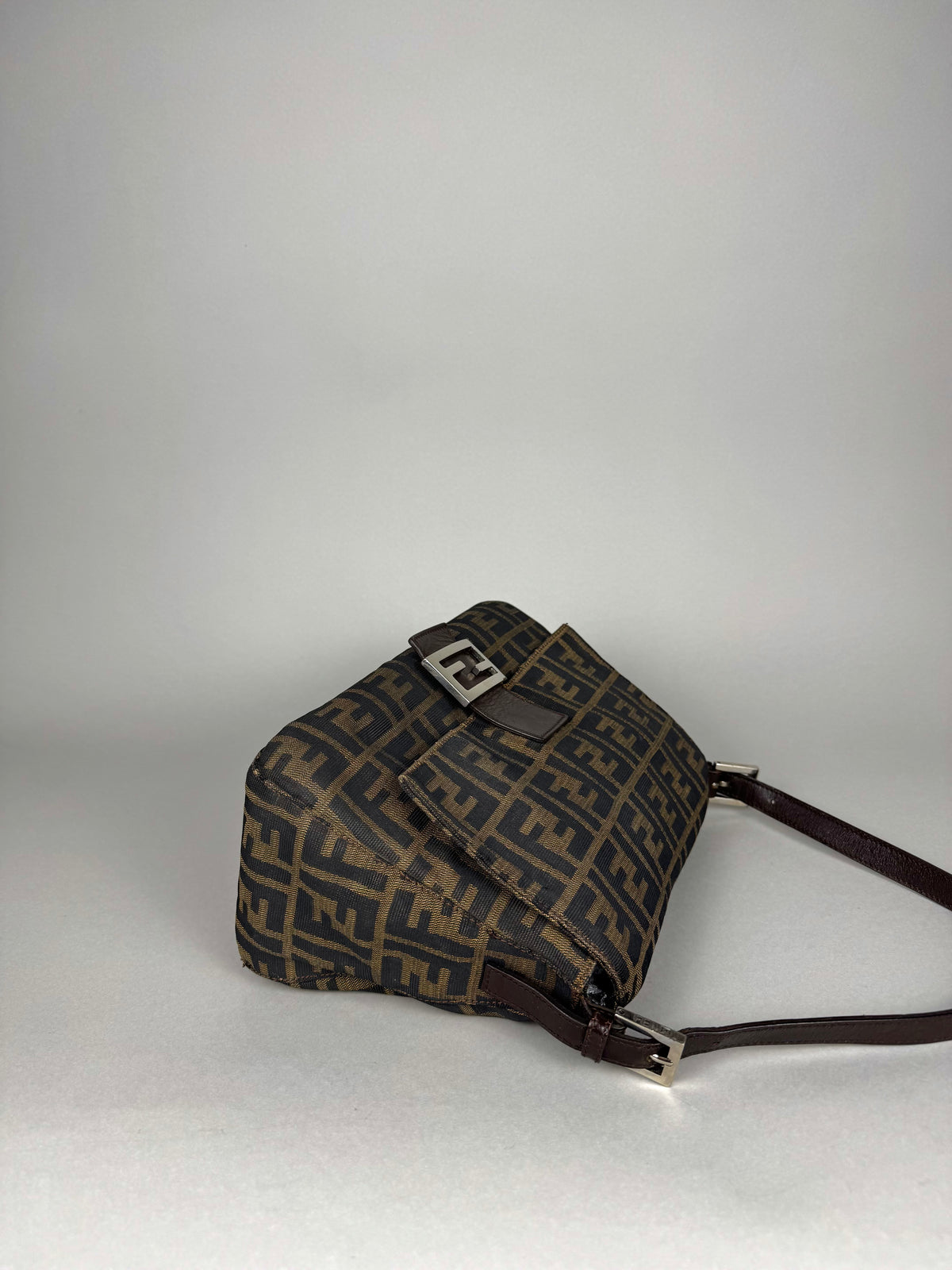 Fendi Monogram Zucca Mamma Baguette