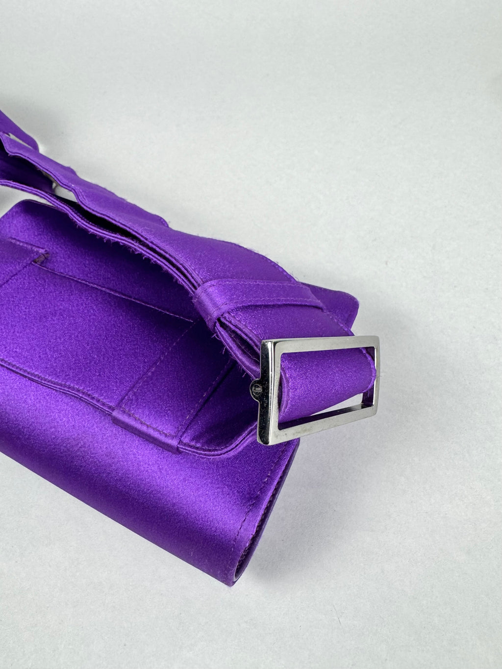 Gucci Tom Ford Runway Purple Satin Pochete Belt Sling