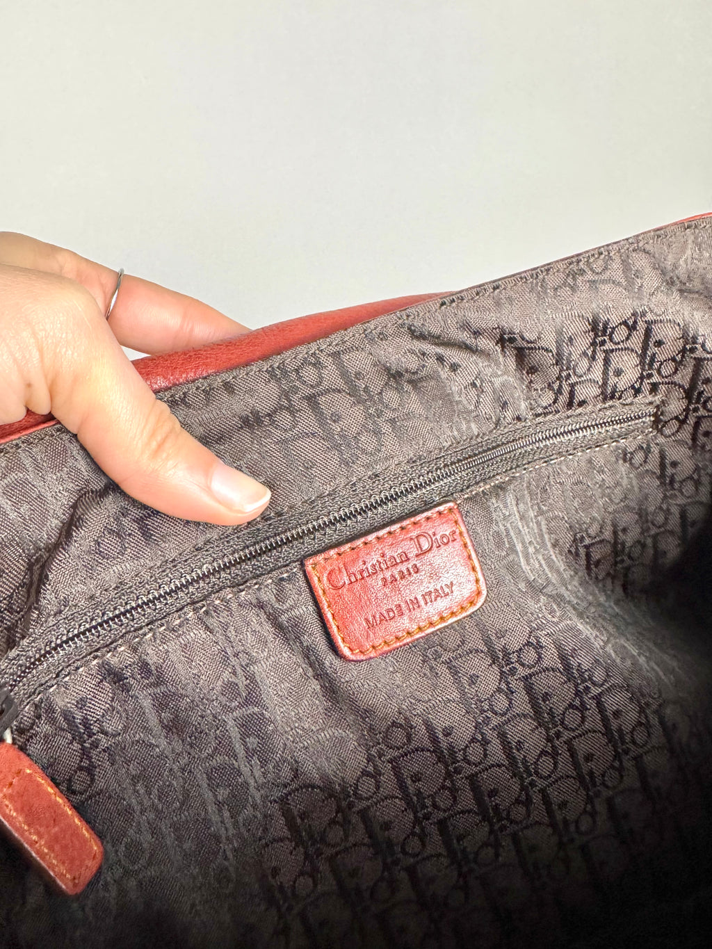 Christian Dior Gaucho Leather Red