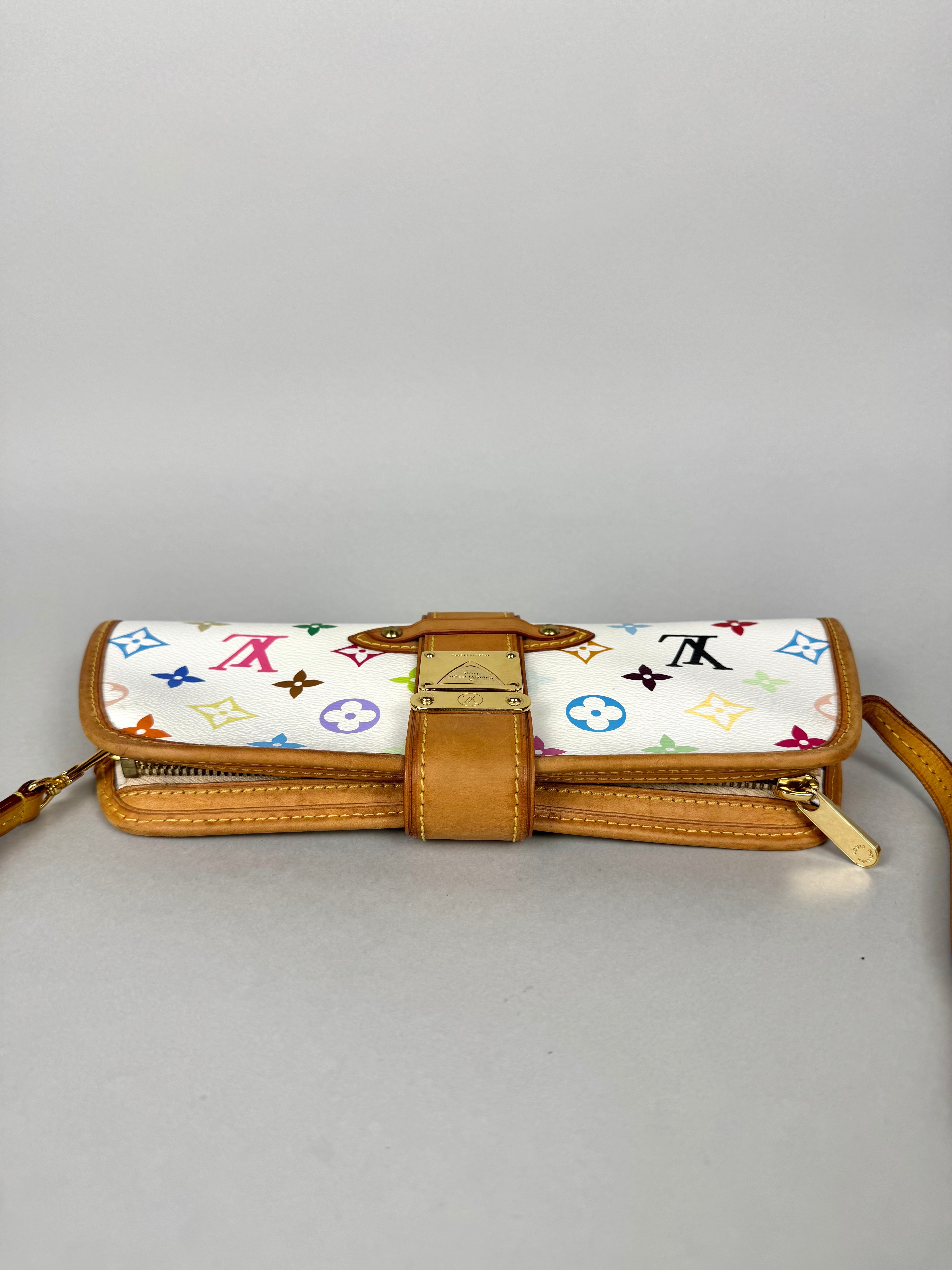 Louis Vuitton Shirley Monogram Multicolor White