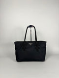 Prada Black Nylon Braided Tote