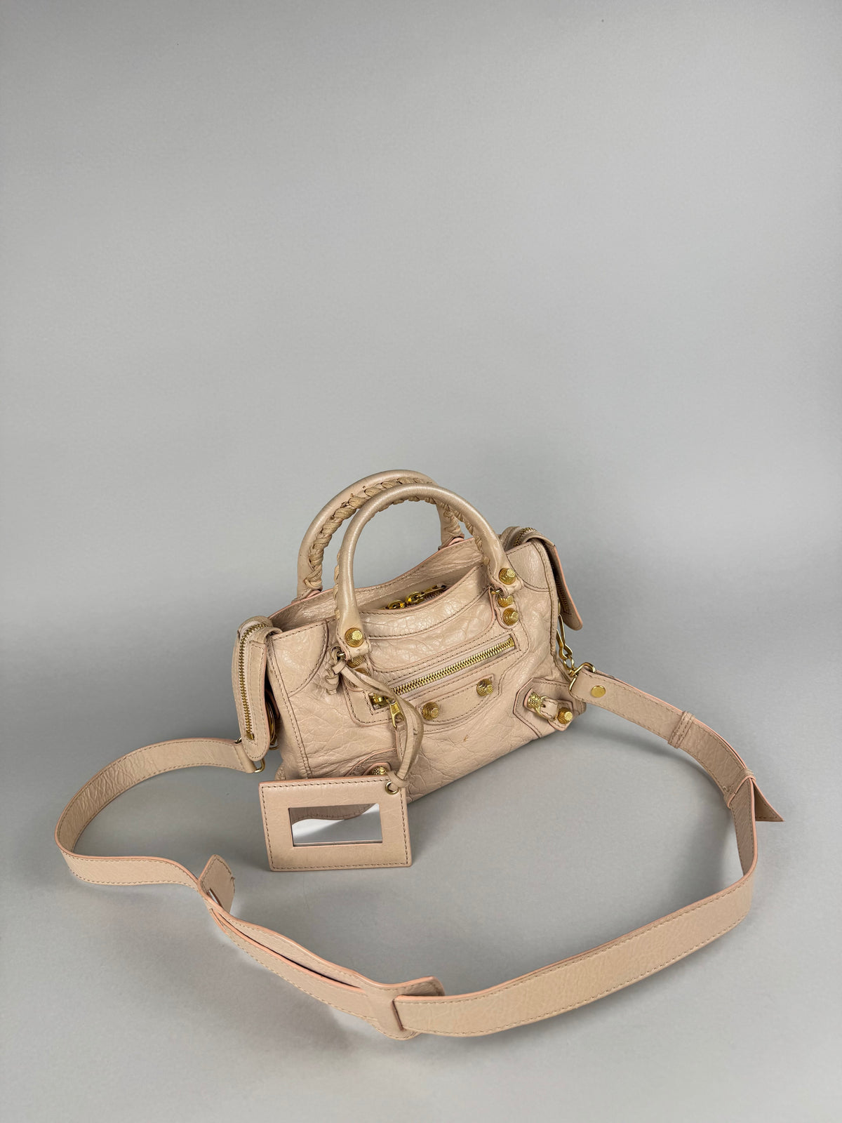 Balenciaga Agneau Mini City Leather
