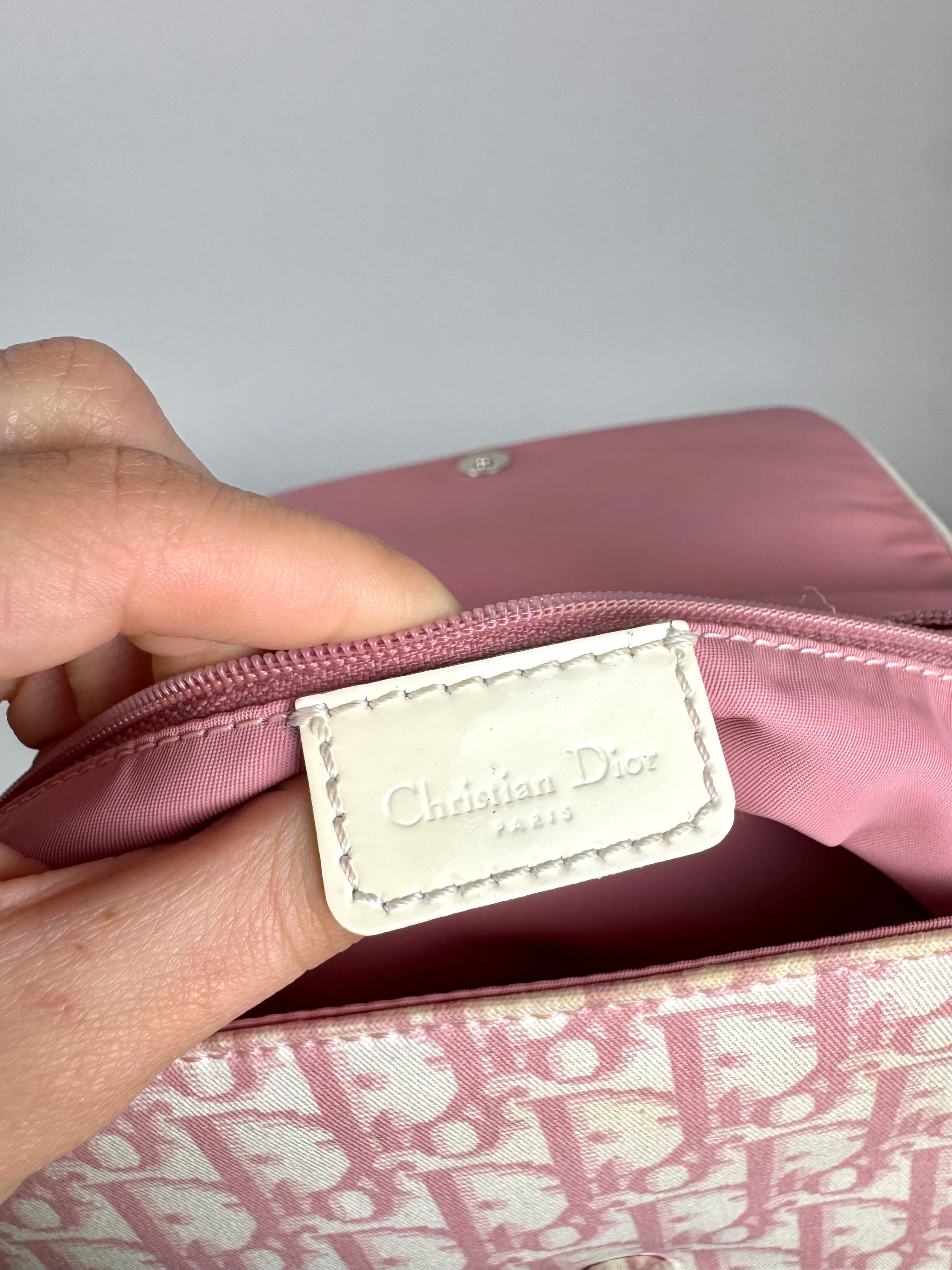 Christian Dior Girly Pink Monogram Reporter Crossbody