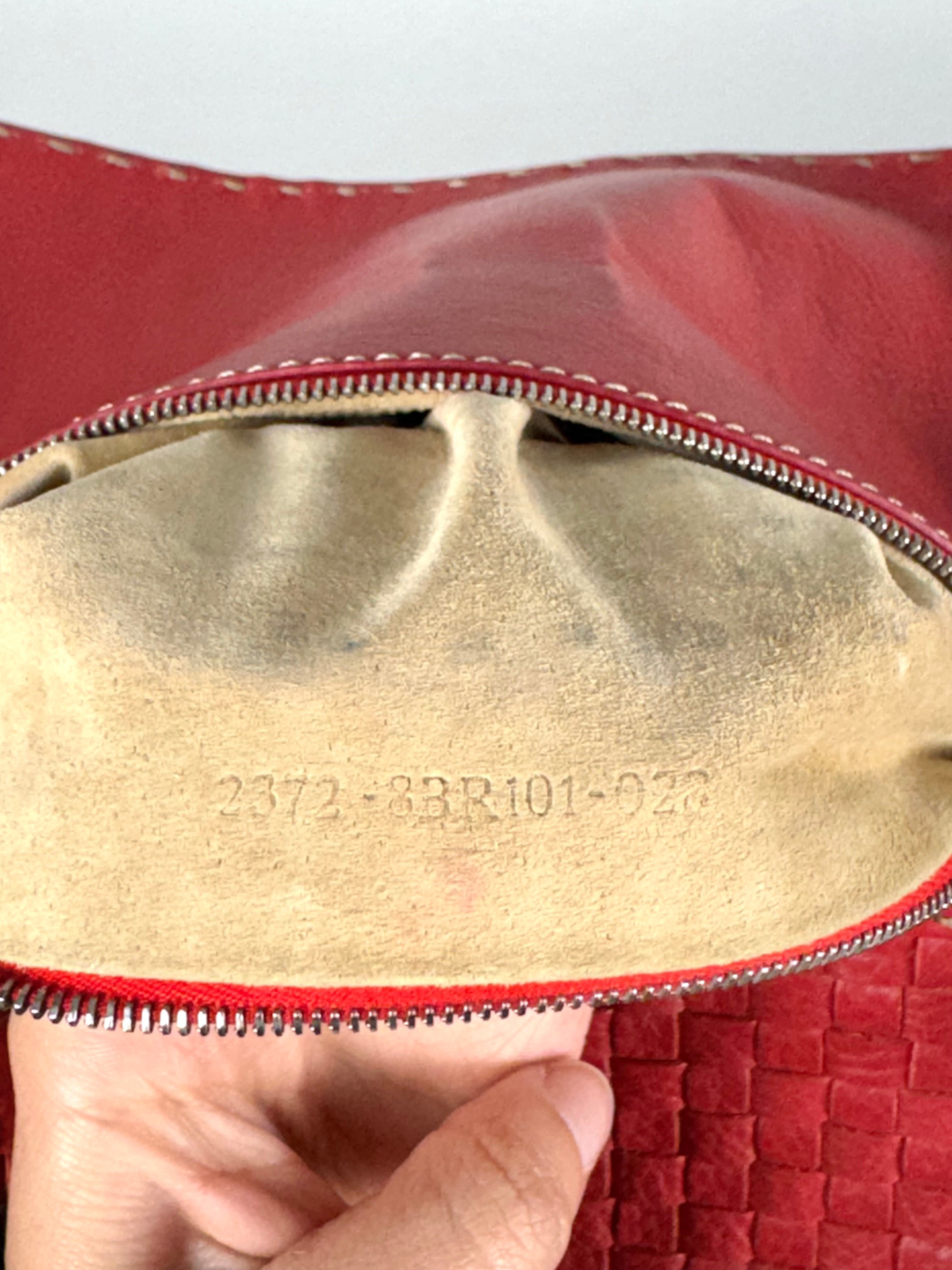 Fendi Baguette Leather Red