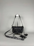 Balenciaga Agneau Arena XS Piercing Le Cagole Flap Bag Leather Black