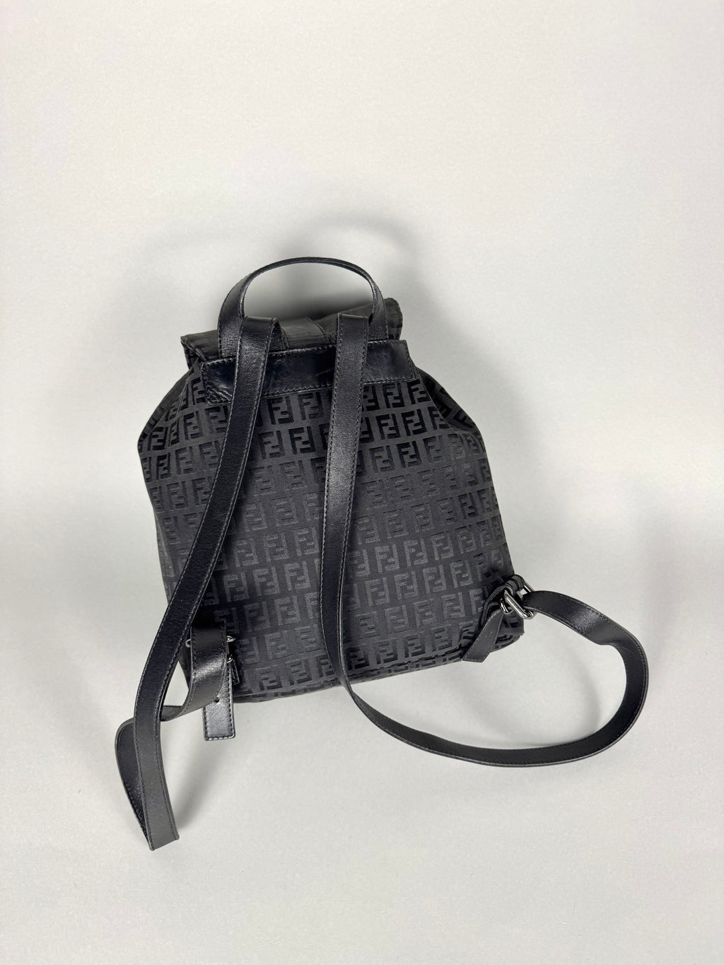 Fendi Black Monogram Backpack