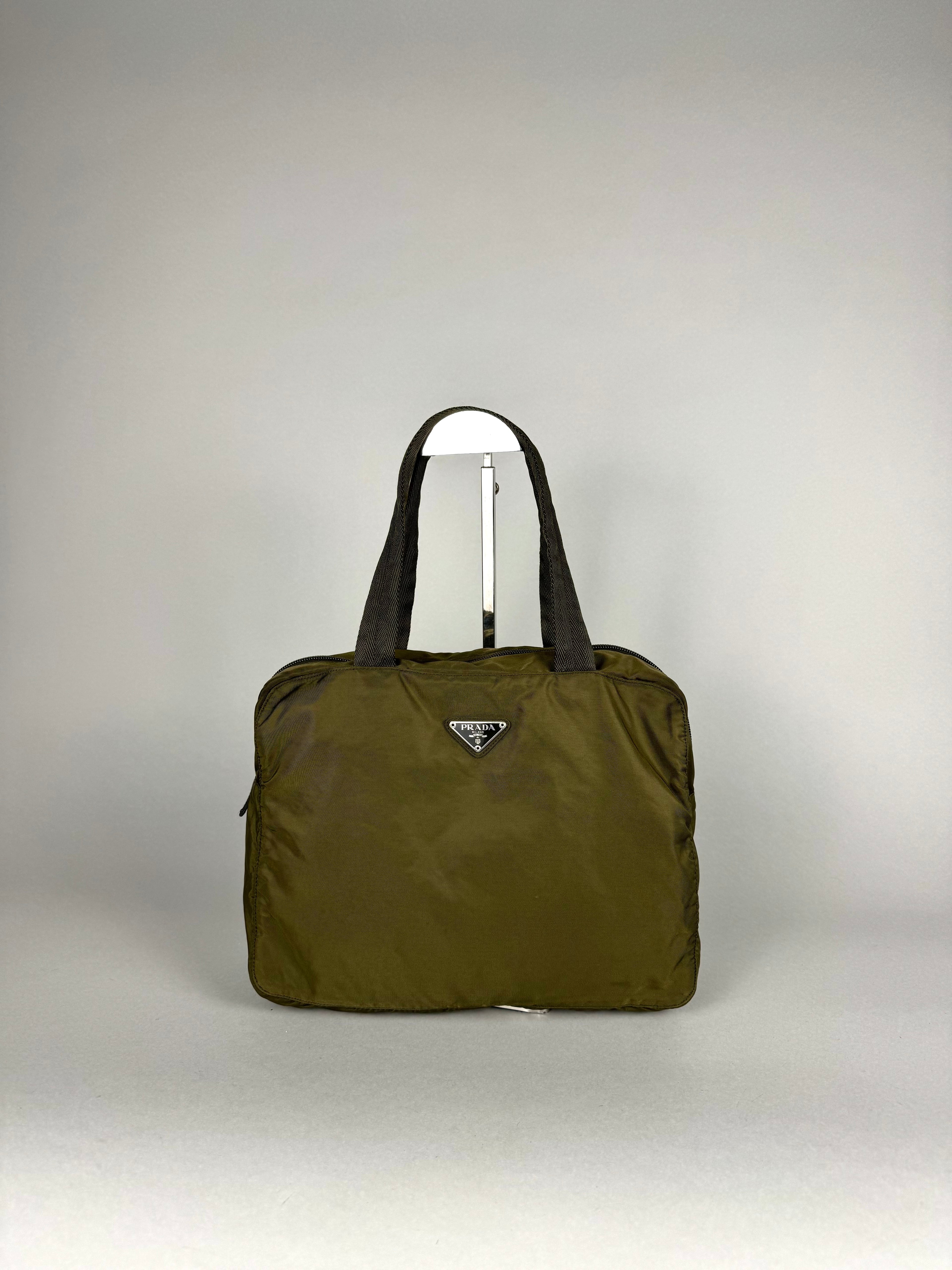 Prada Nylon Green Shoulder