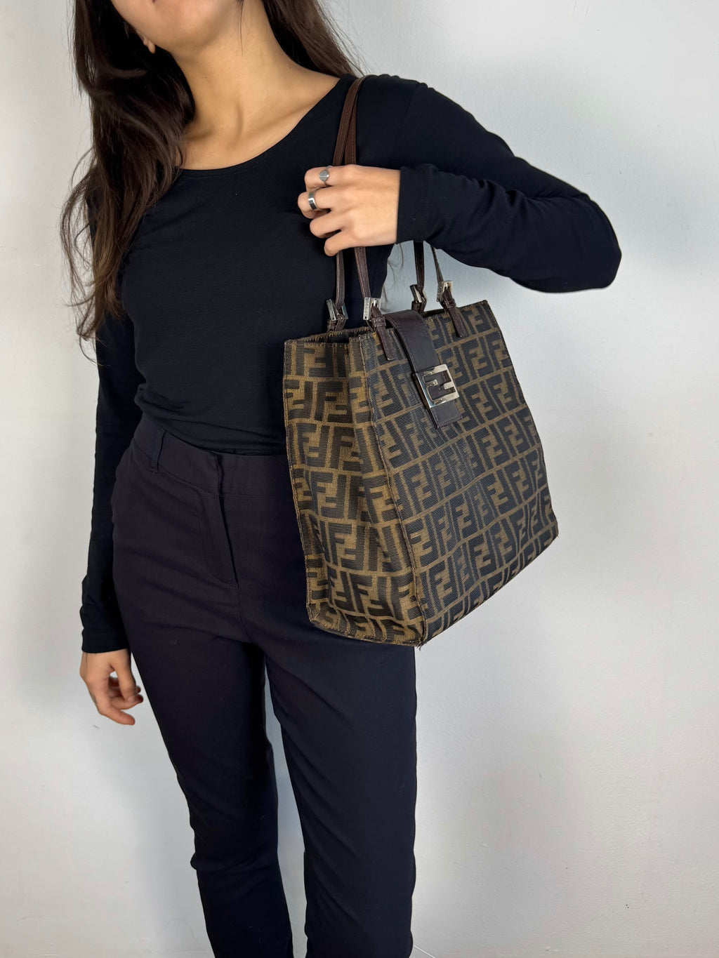 Fendi Monogram Zucca Tote