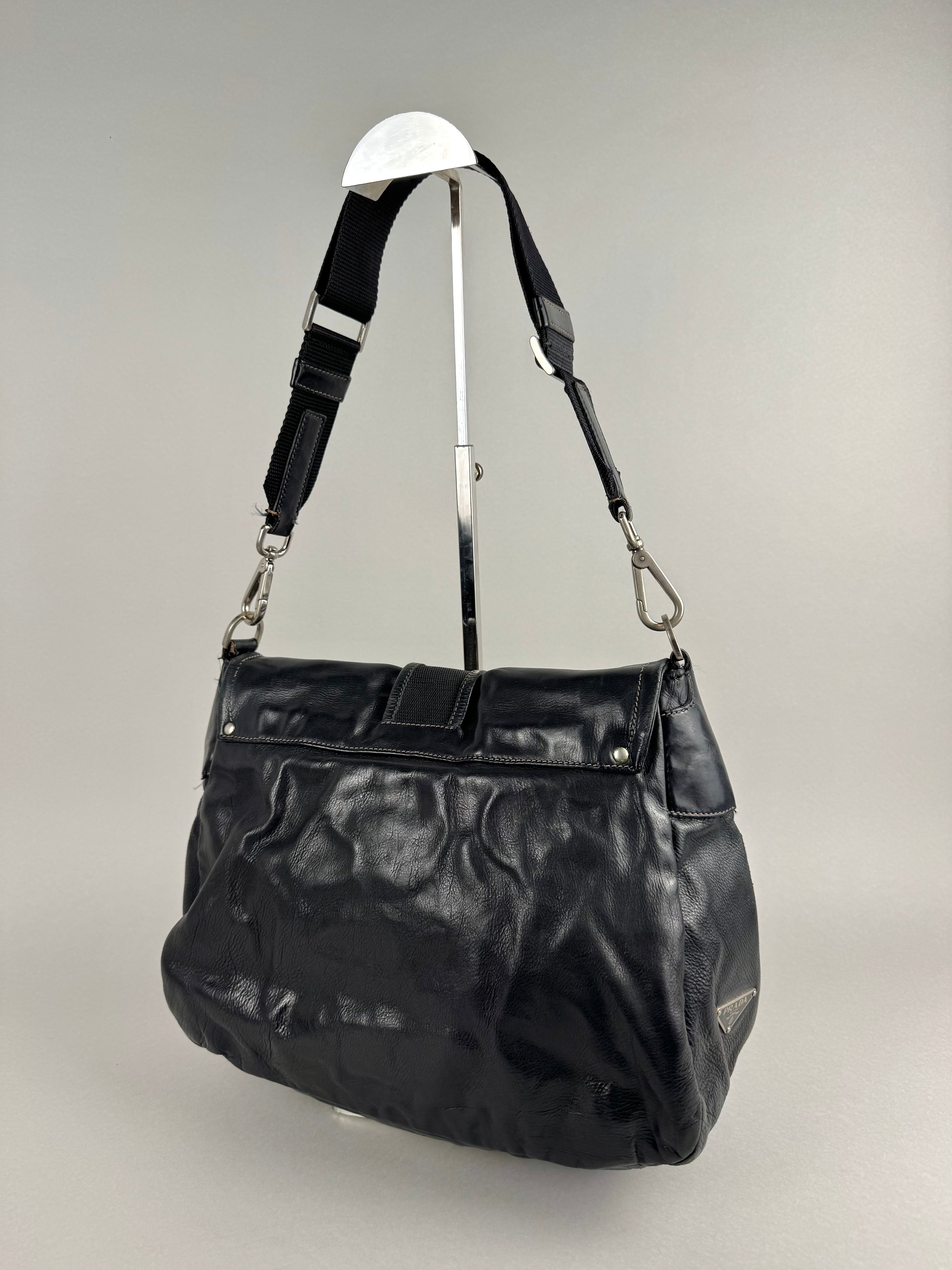 Prada Black Leather Shoulder