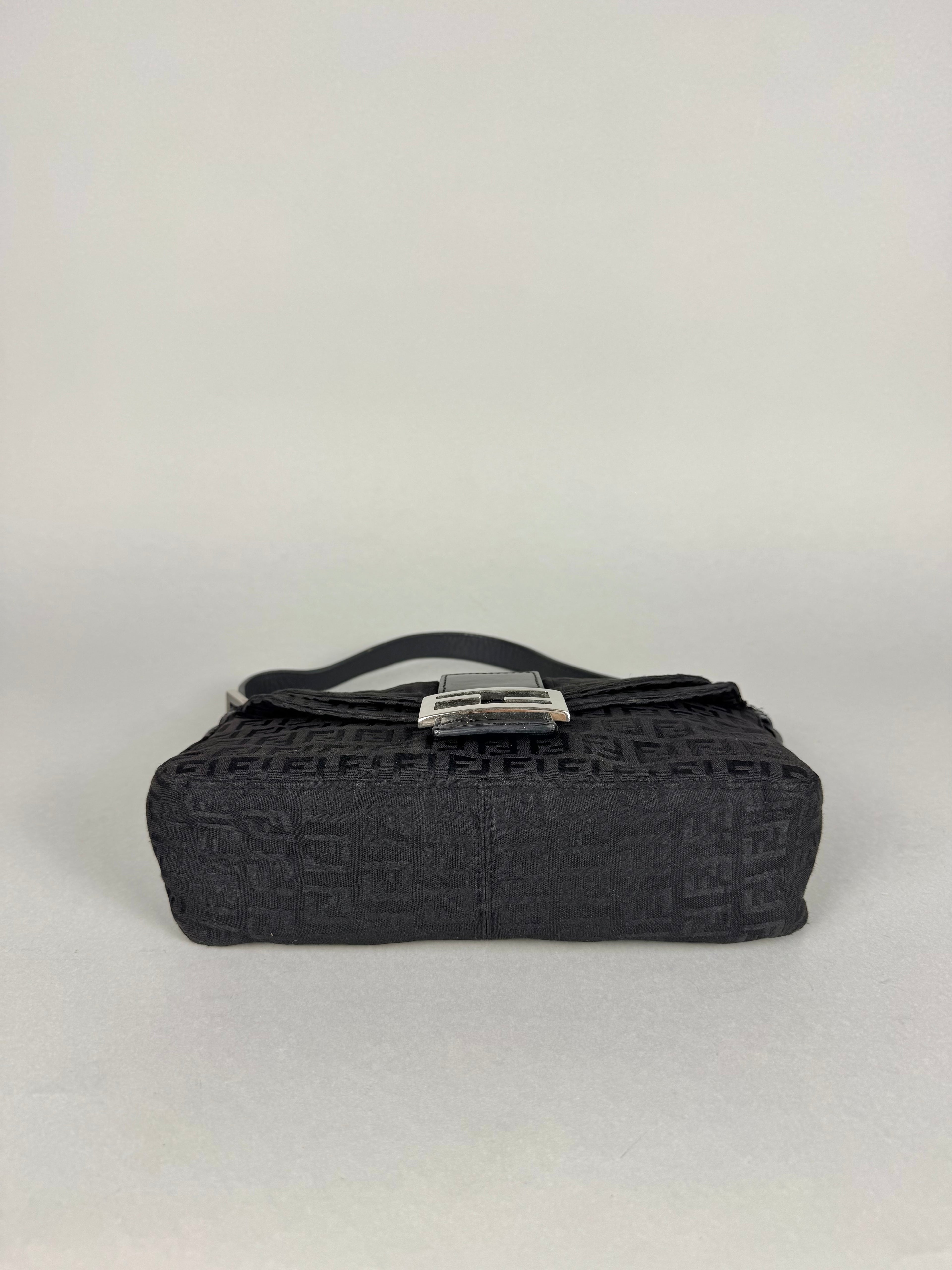 Fendi Baguette Monogram Black